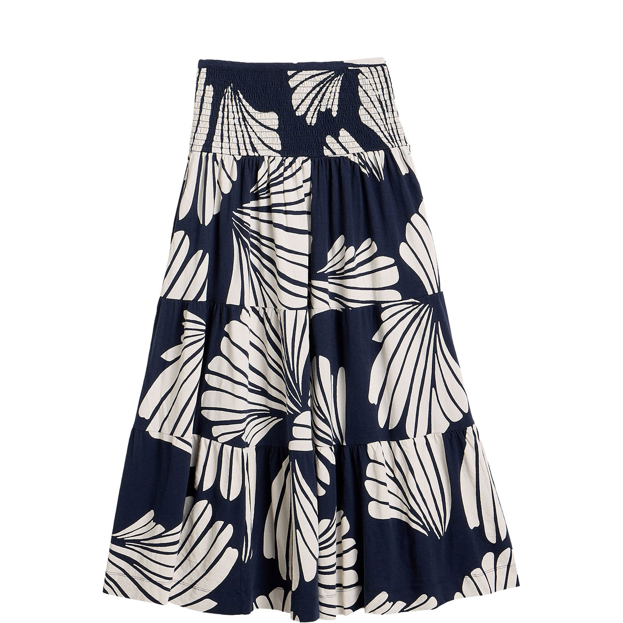 Marissa Printed Tiered Flared Skirt