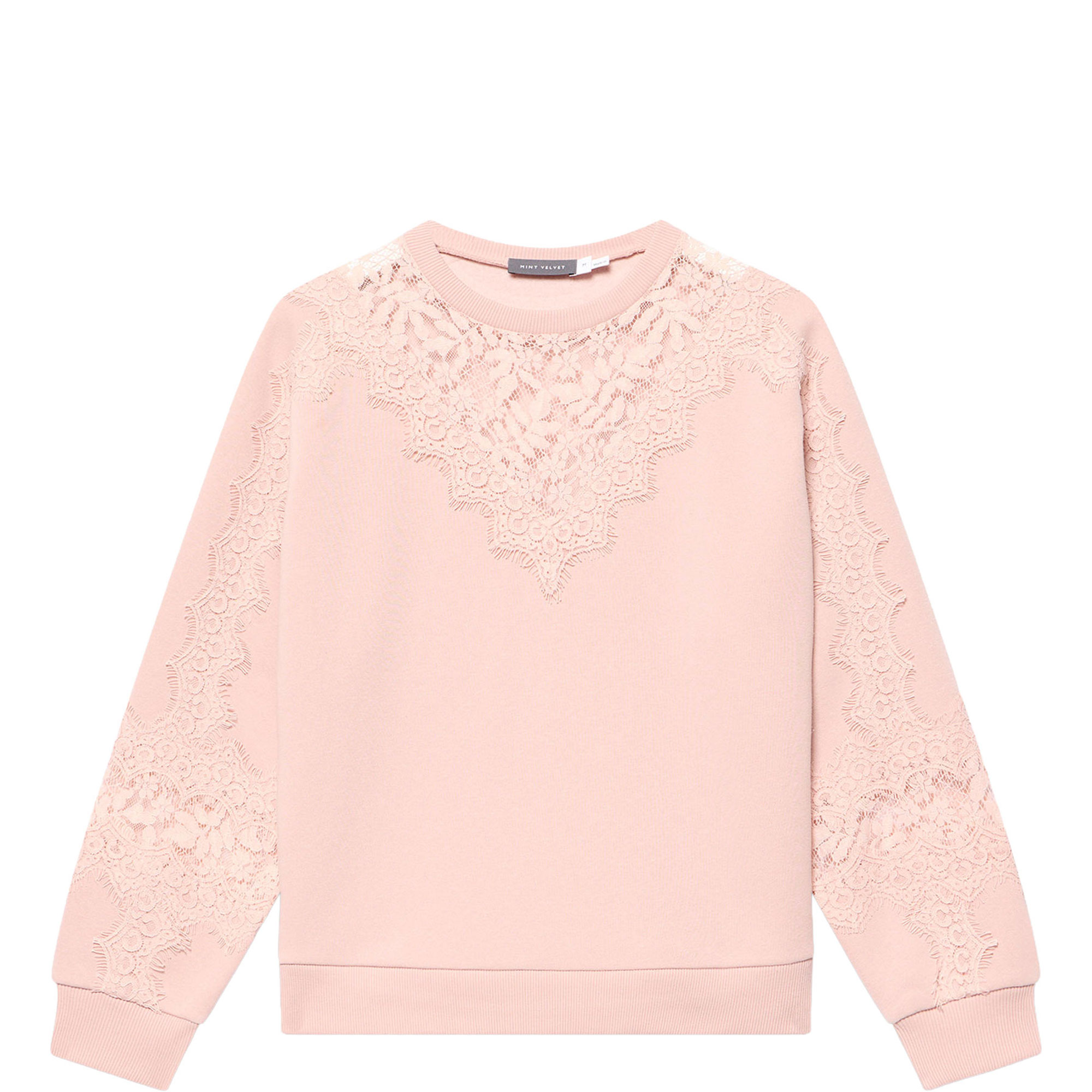 Lace Insert Sweatshirt