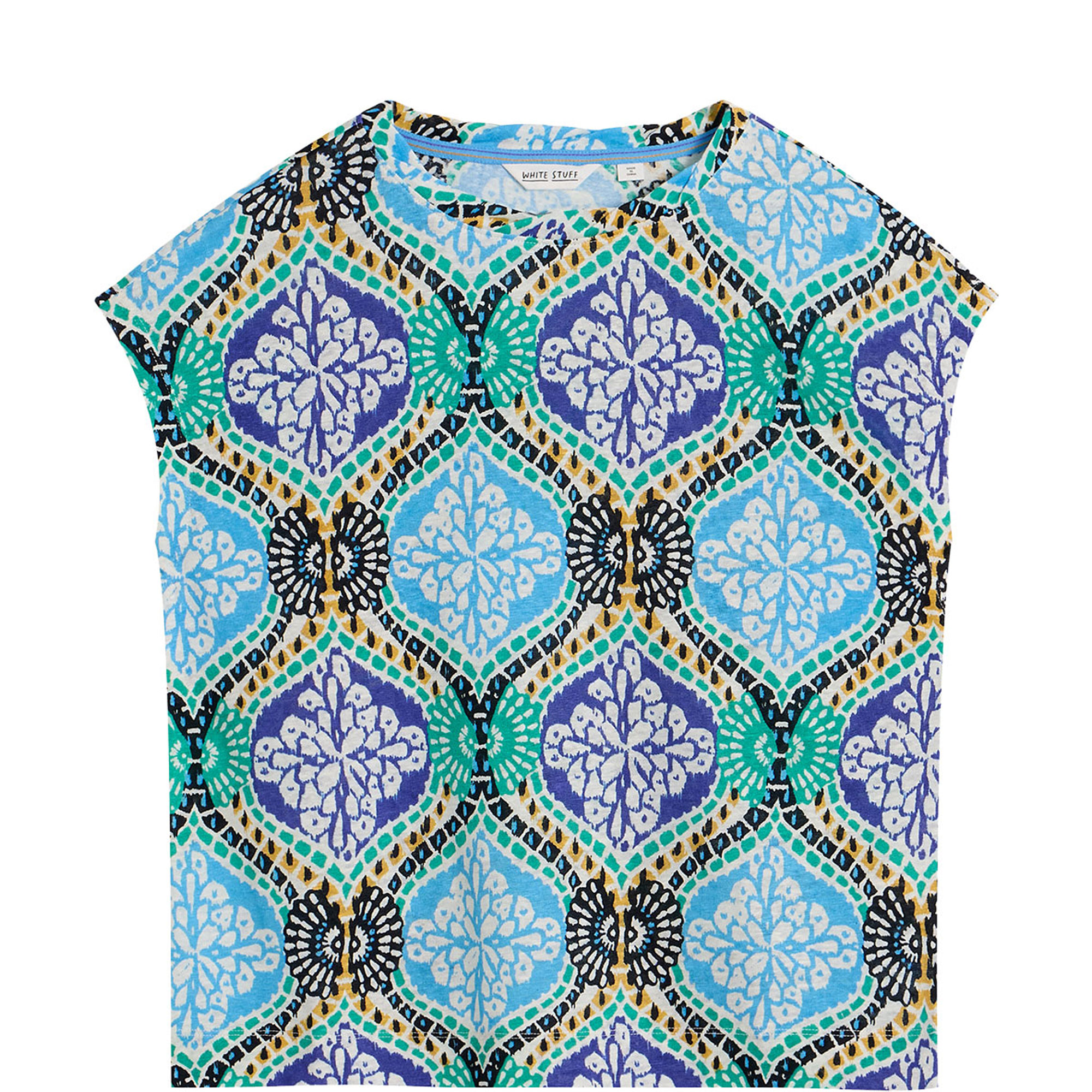 Rowan Printed Linen T-Shirt