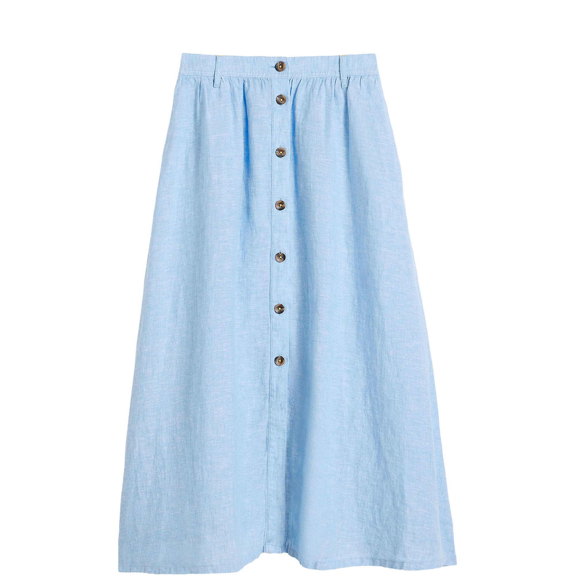 Riley Button Front Flared Skirt
