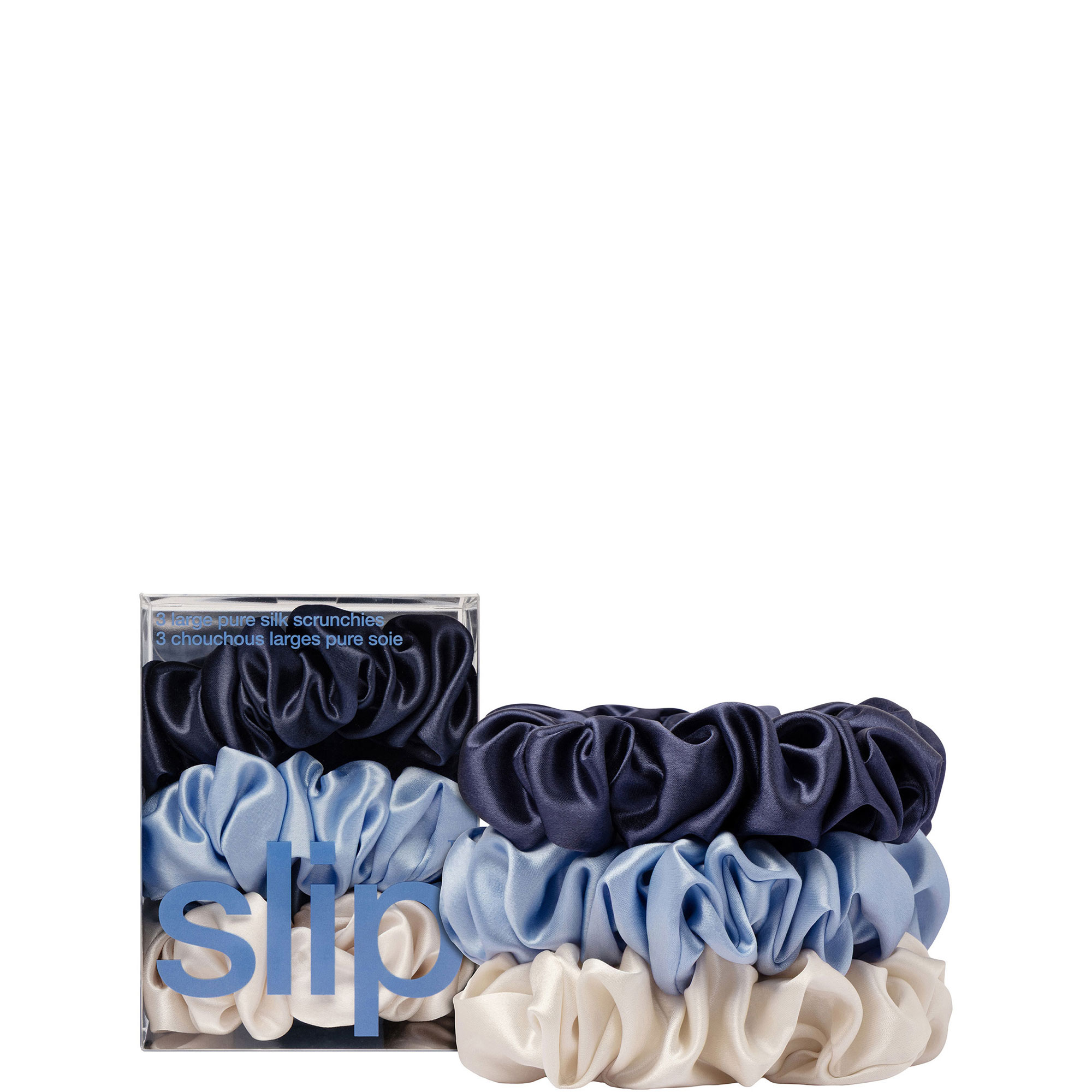 Pure Silk Large Scrunchies - Skye