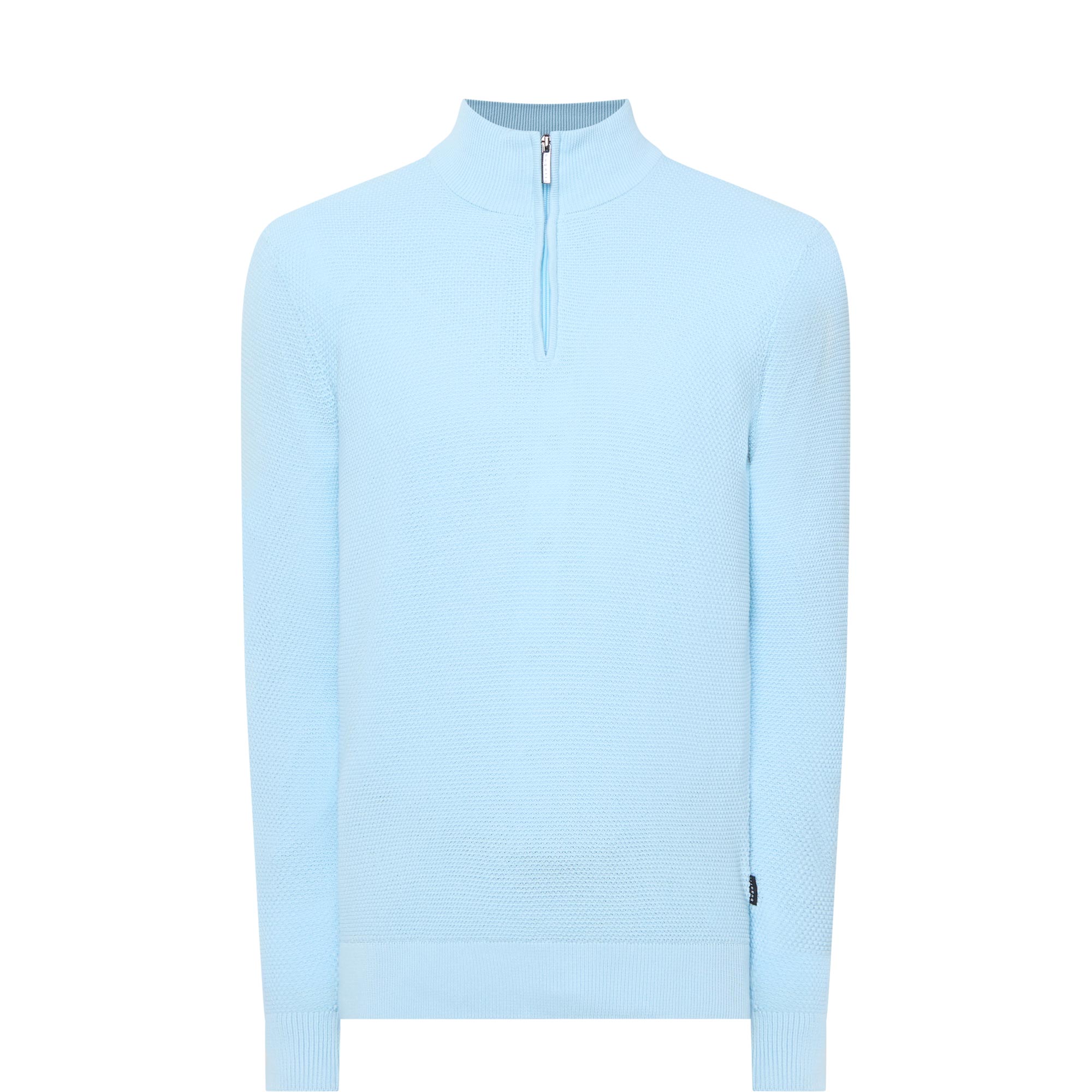 Textured Half Zip Sweater