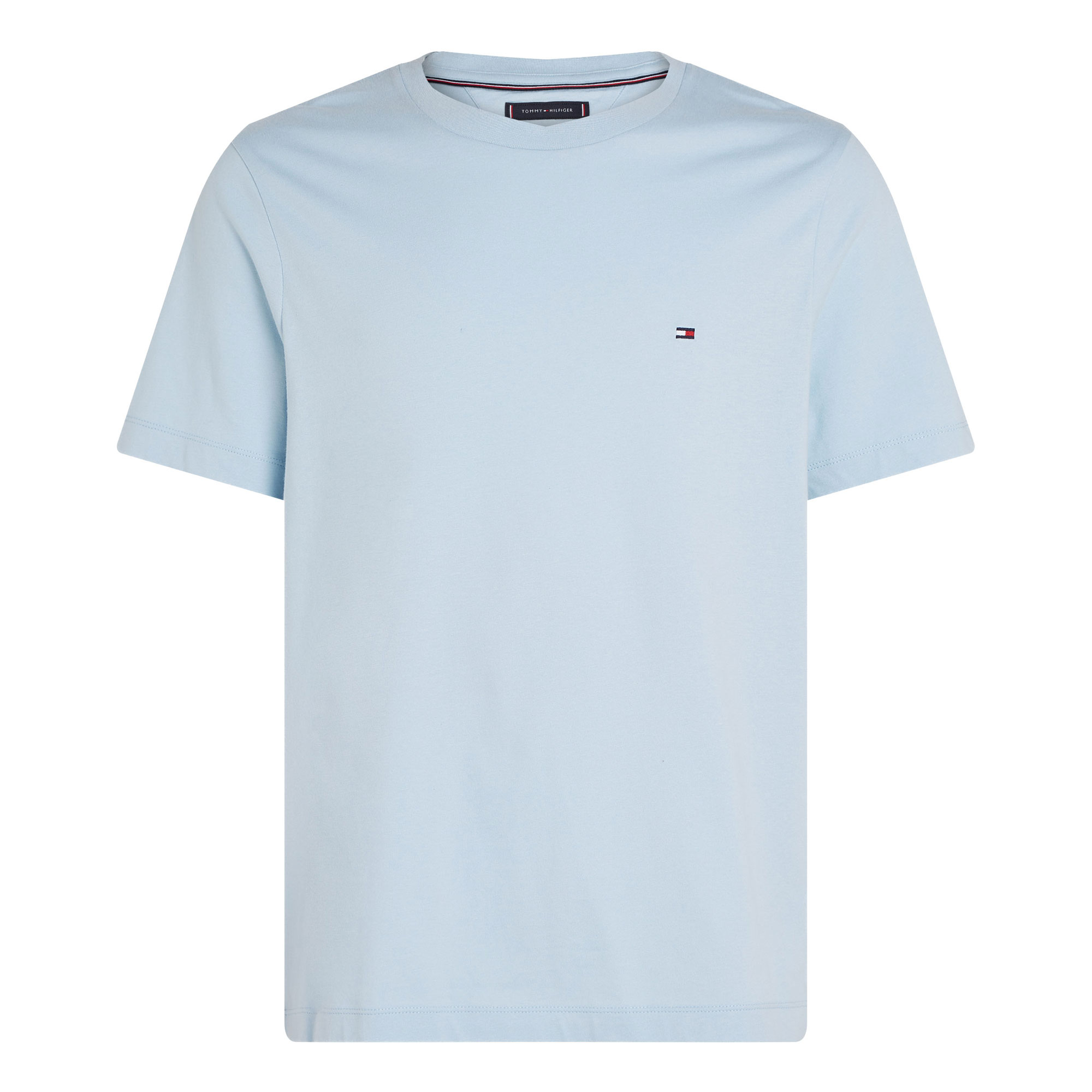VAN GRAAF Tommy Hilfiger Herren Hellblau T-Shirt Baumwolle Blau, Extra Groß - Bild 3