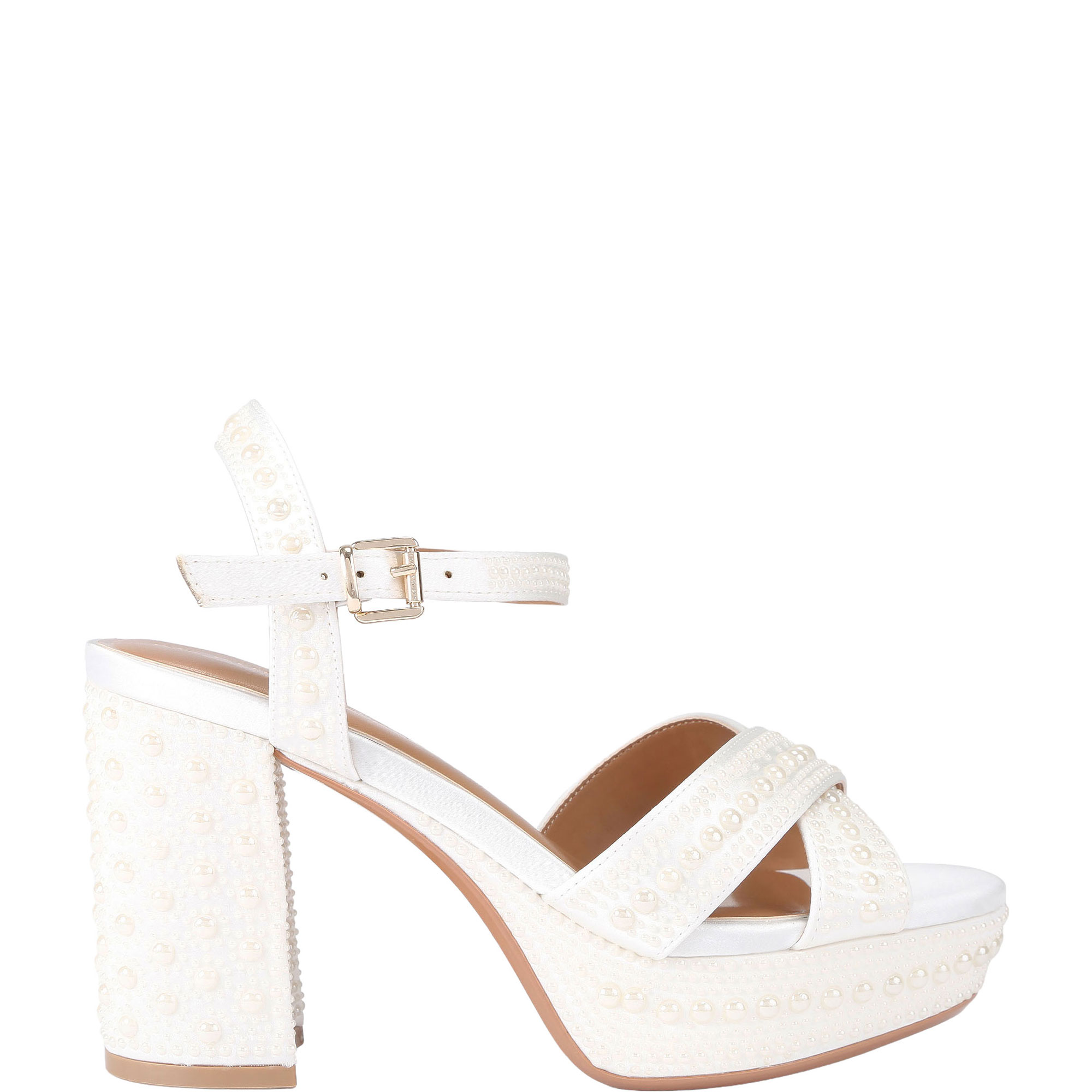 Fleur Embellished Platform Sandals