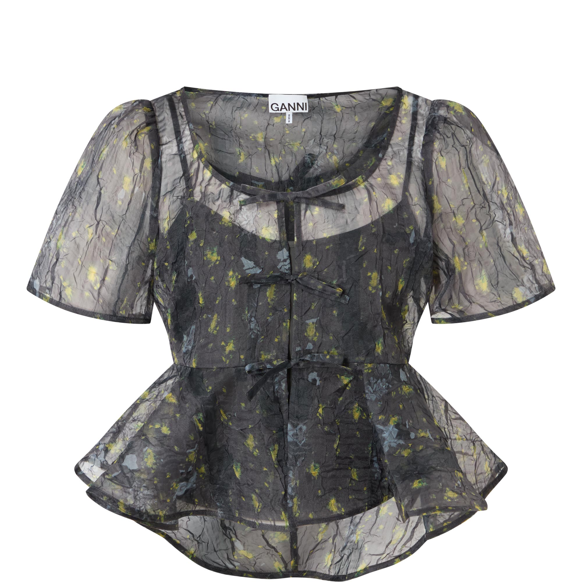 Shibori Organza Blouse