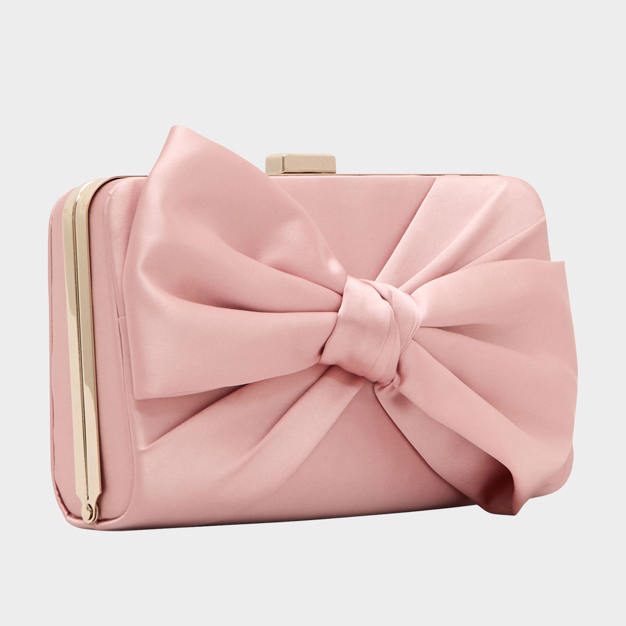 Satin Bow Clutch