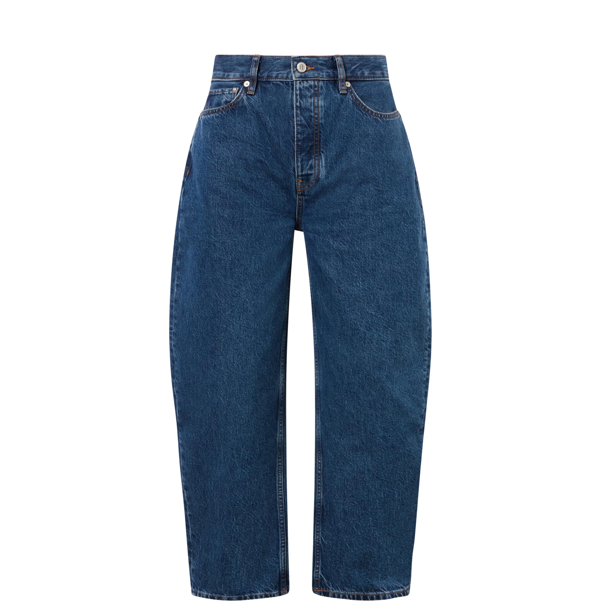 Fritz Mid-Rise Barrel Leg Jeans