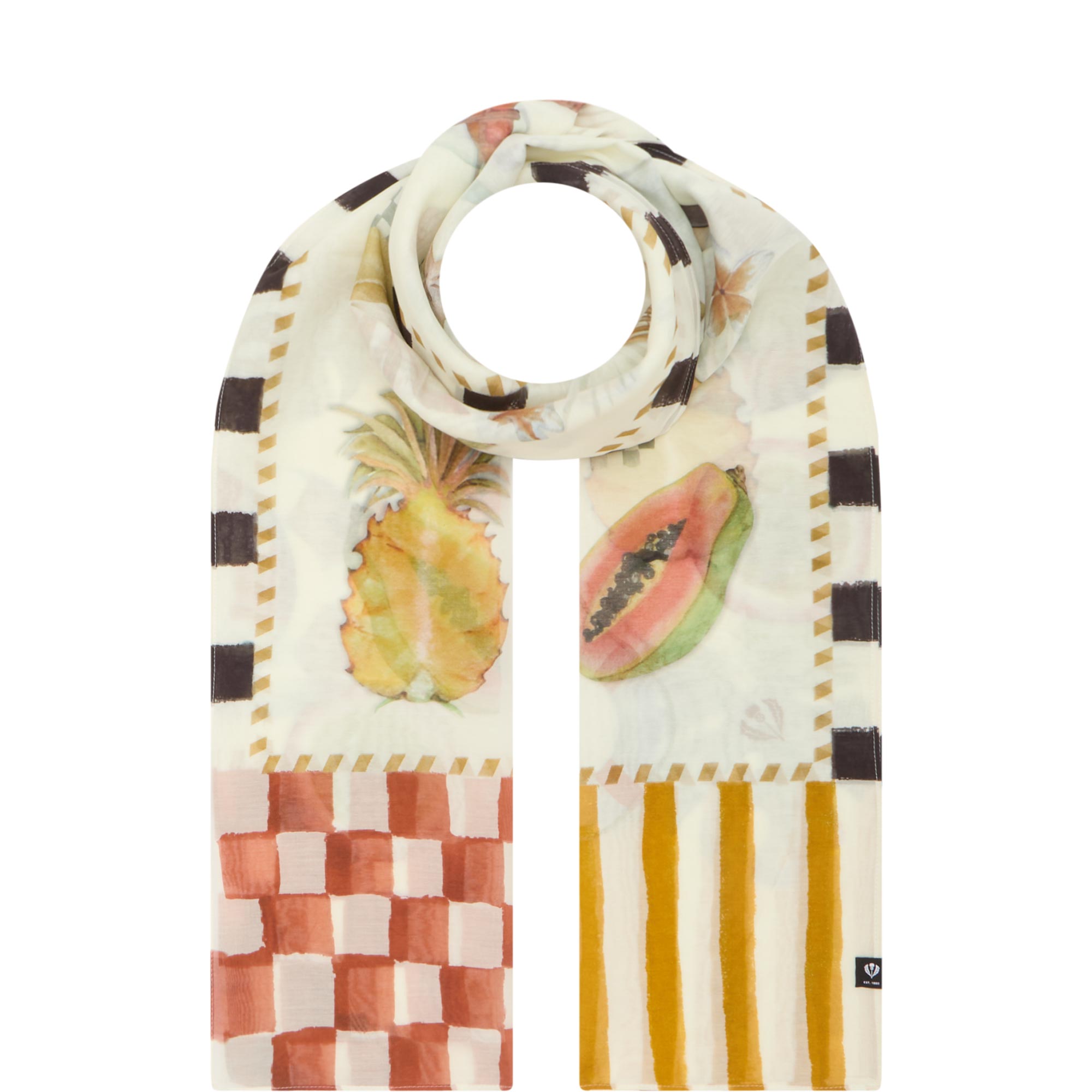 Cottage Fruits Wrap Scarf