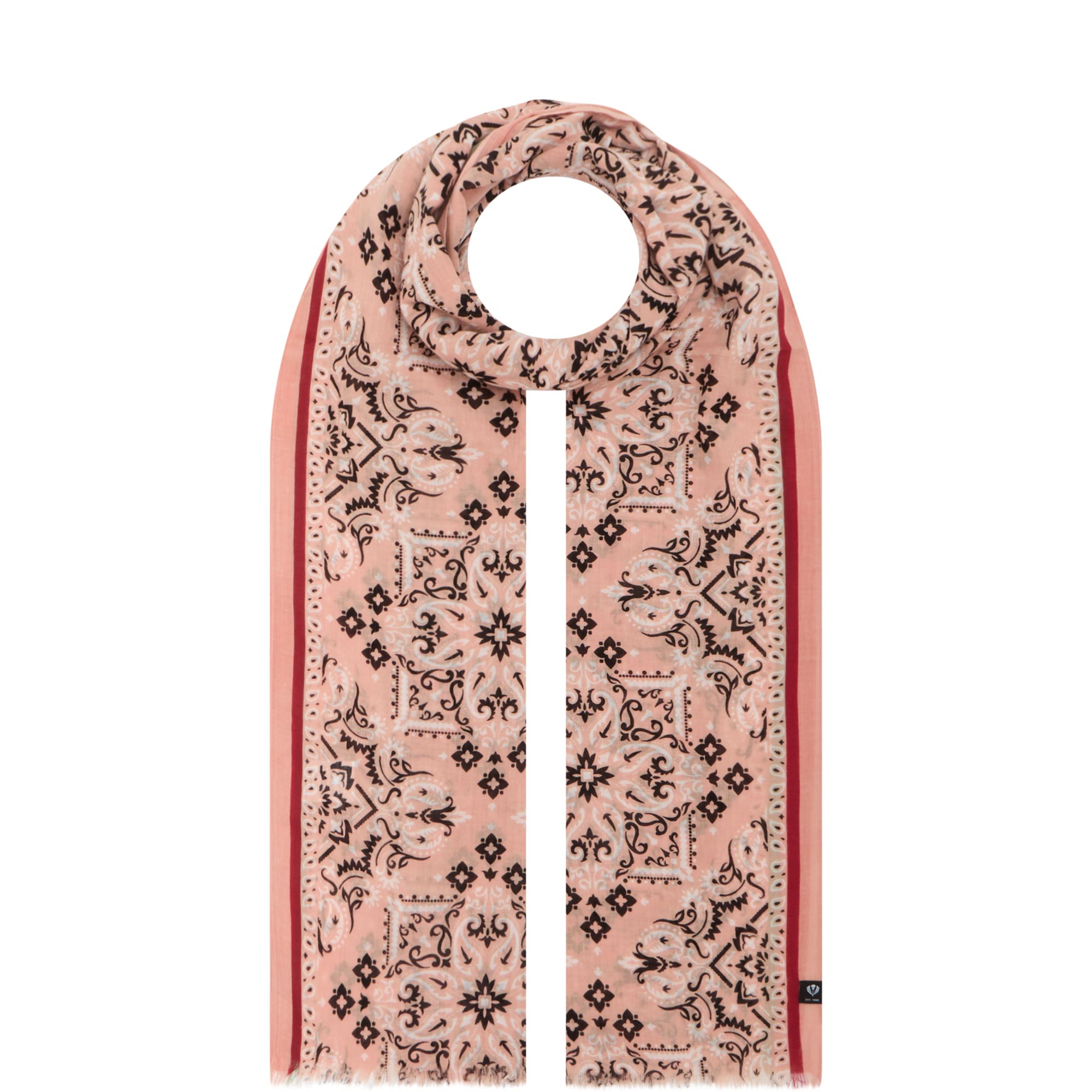 Bandana Print Wrap Scarf