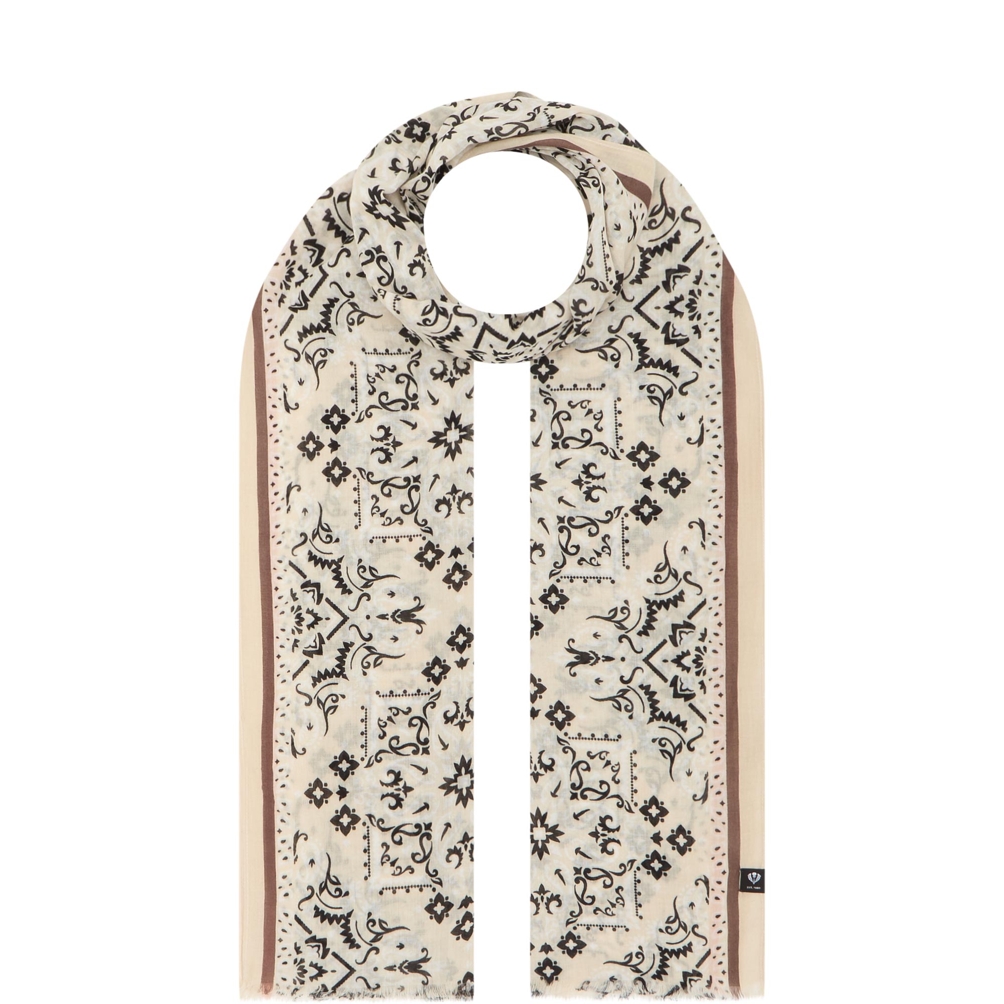 Bandana Print Wrap Scarf