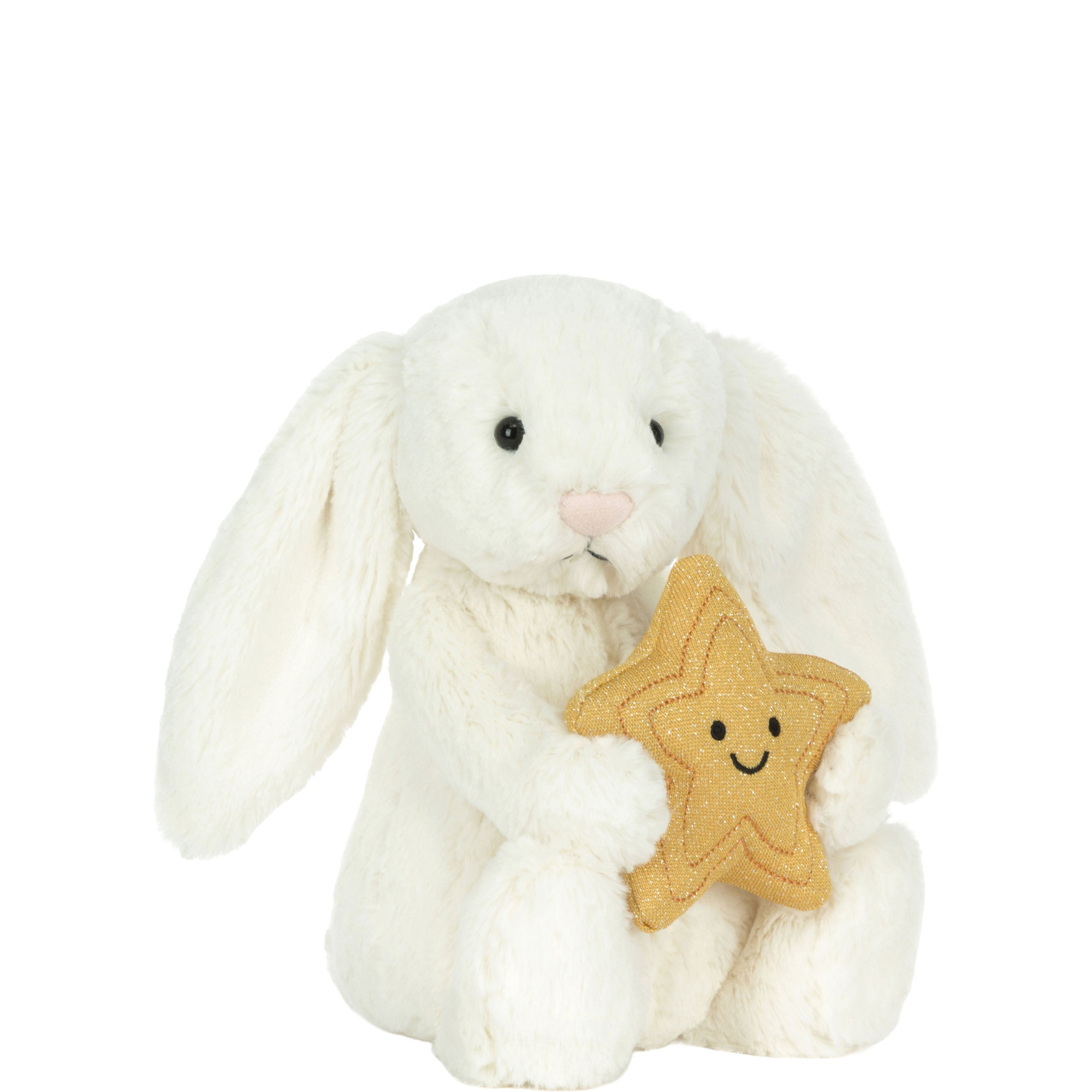 Cream Bunny With Star 31cm