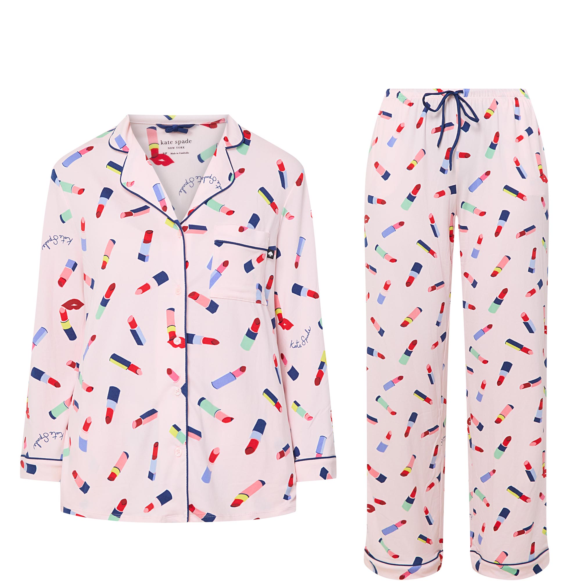 Lipstick Print Pyjama Set