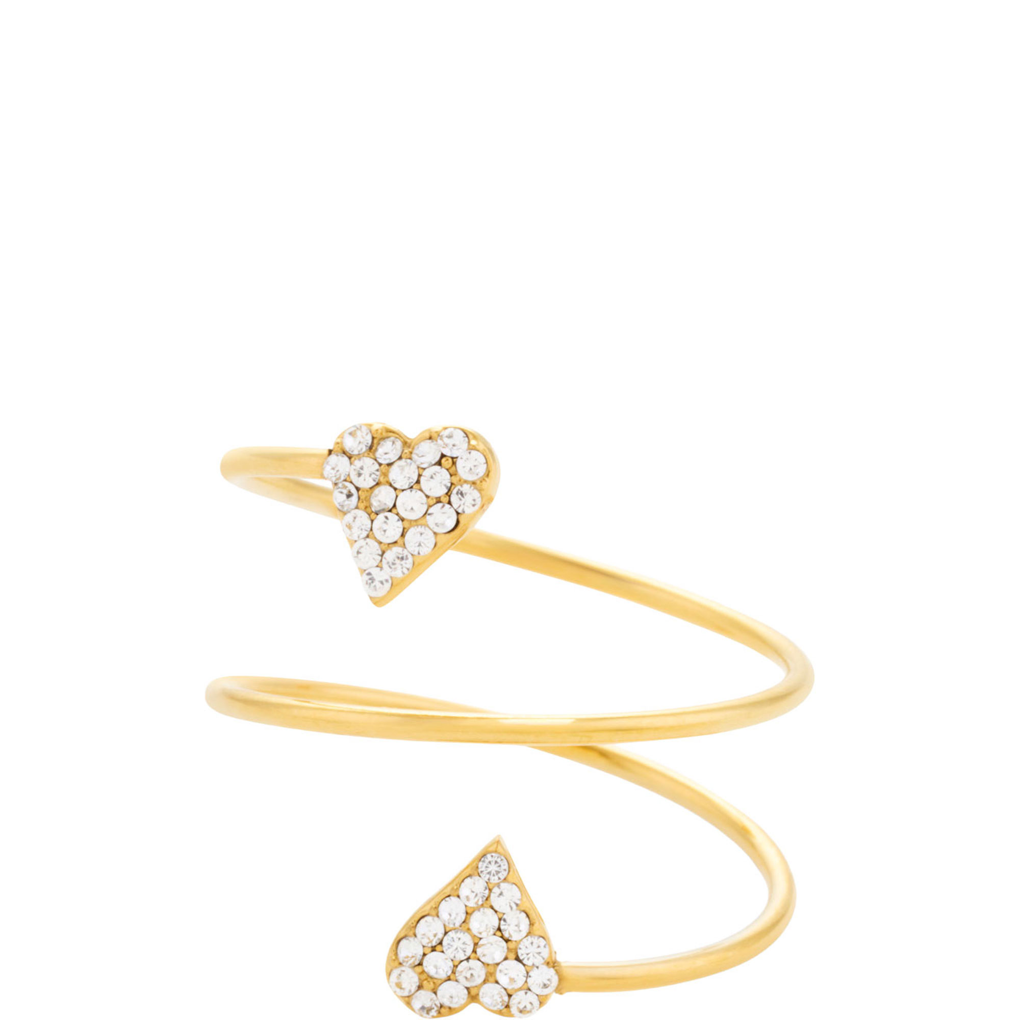 Love Spiral Adjustable Ring