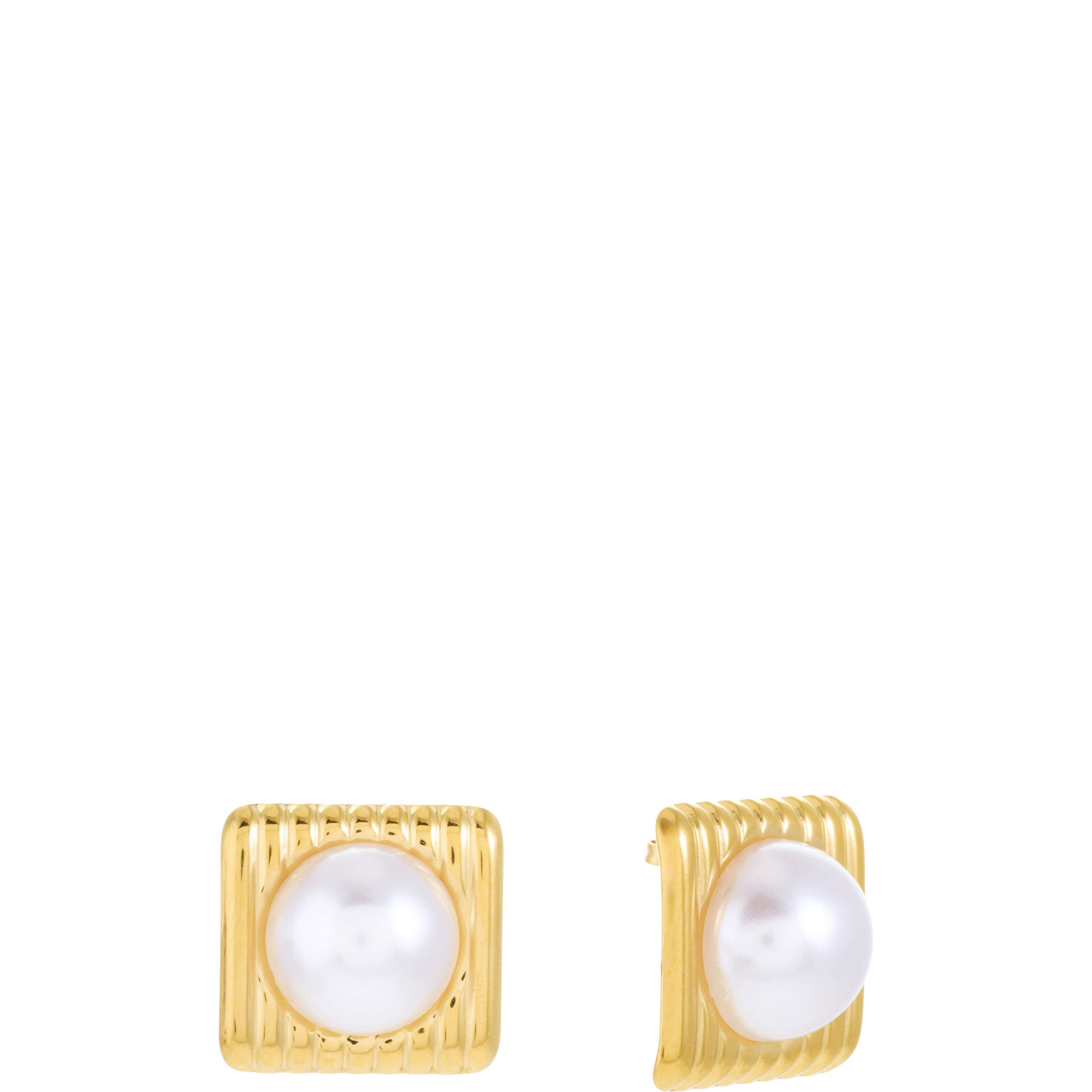 Pop of Moonstone Vintage Square Earrings