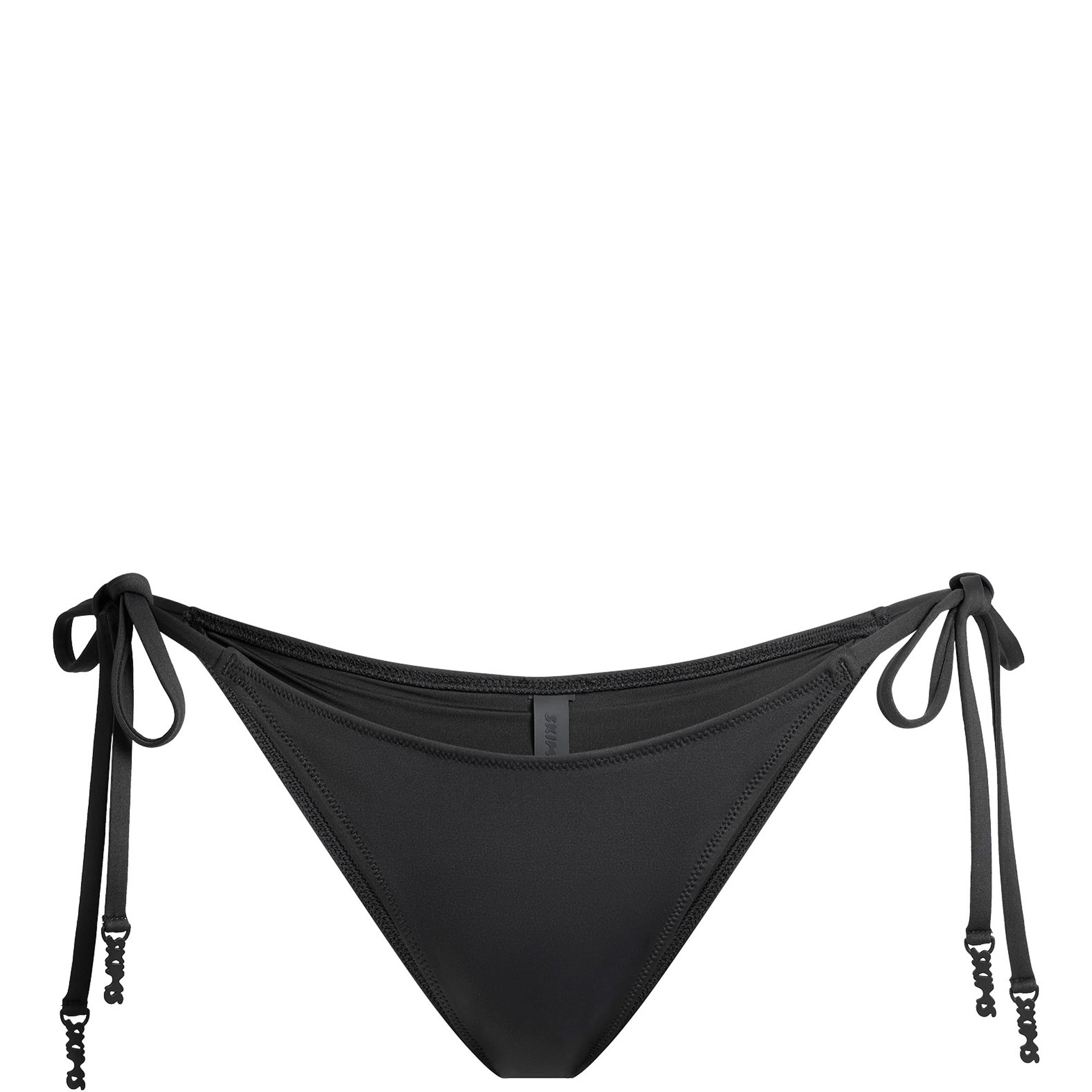 Signature Swim Dipped Tie Bikini Bottom Onyx