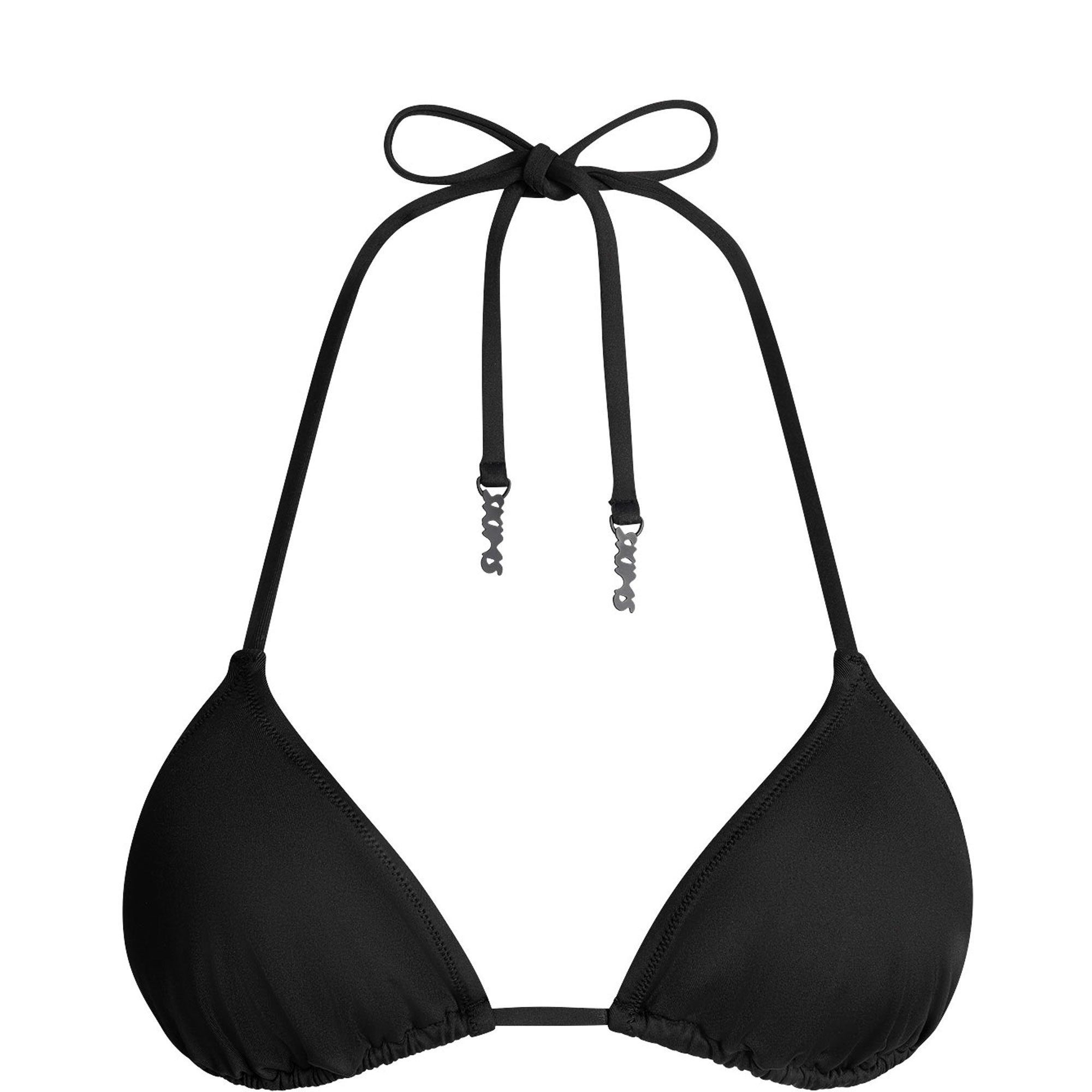 Signature Swim Triangle Bikini Top Onyx