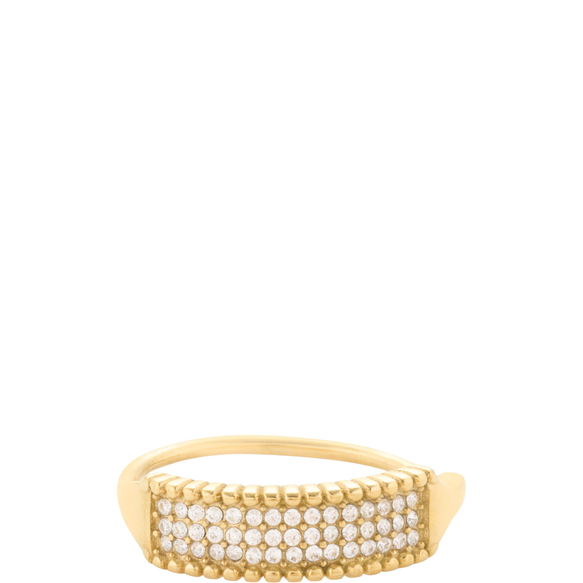 Sparkle Block Adjustable Ring