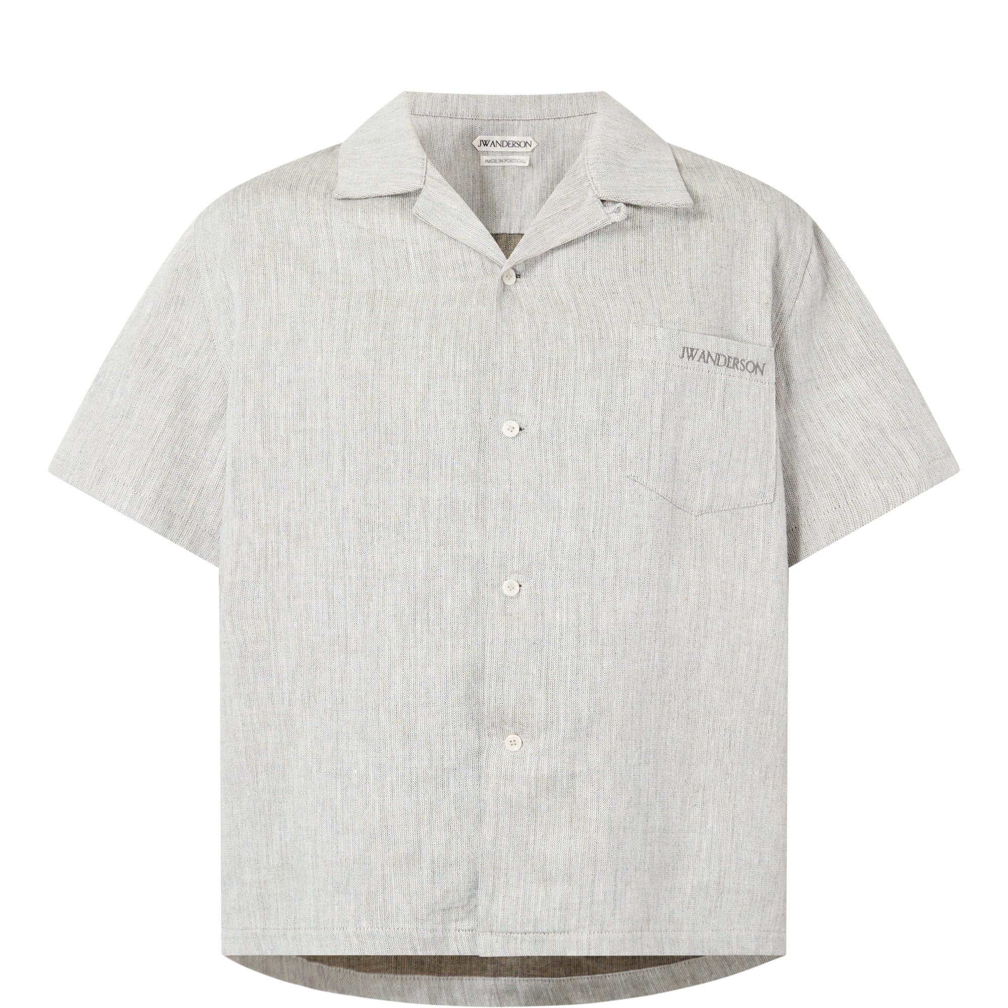 Slogan Patch Pocket Shirt