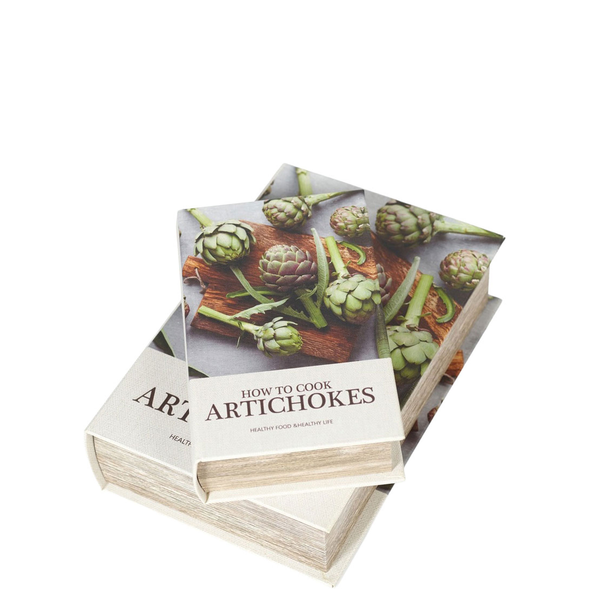 Artichoke Book Storage Box Two-Piece Set
