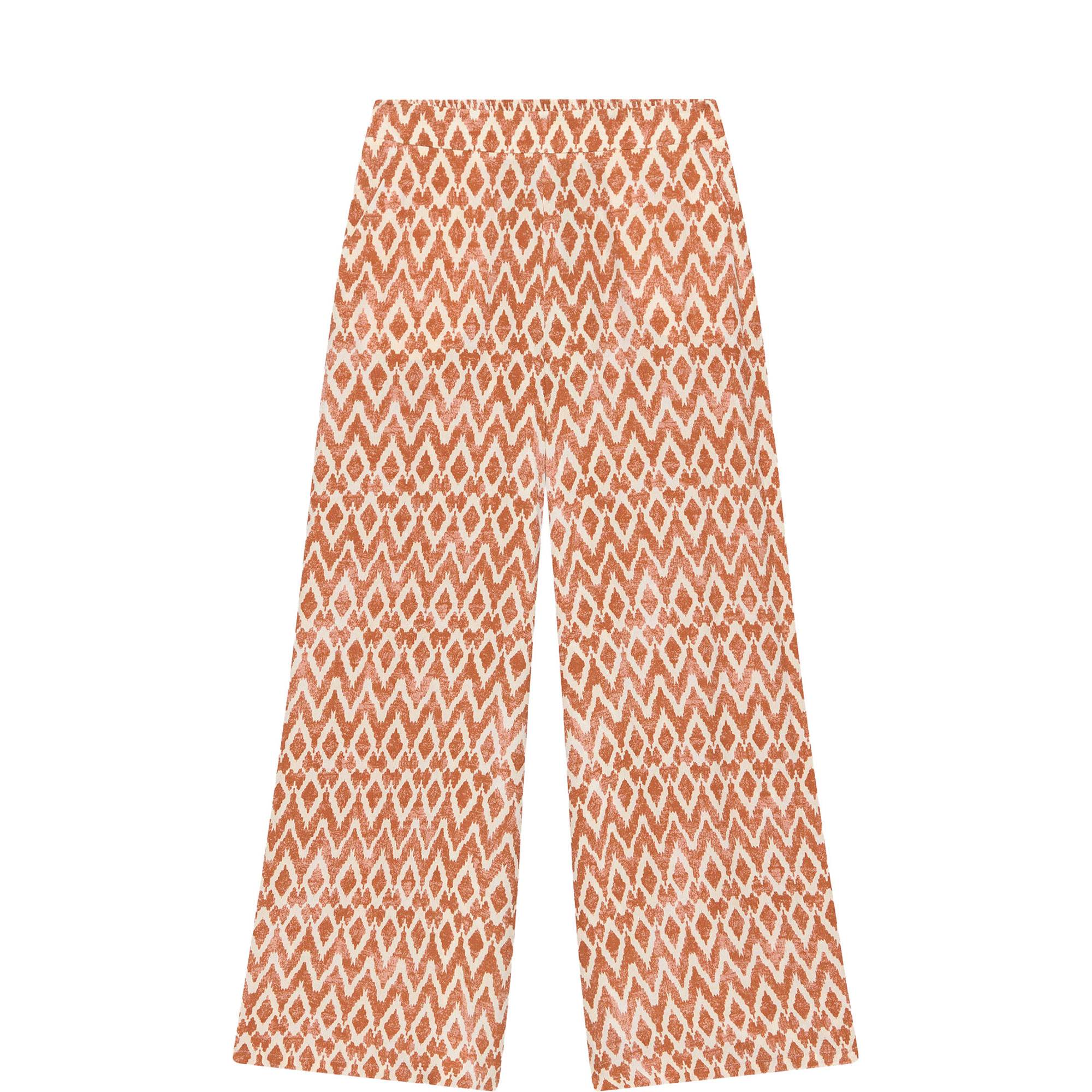 Geo High-Rise Wide Leg Trousers