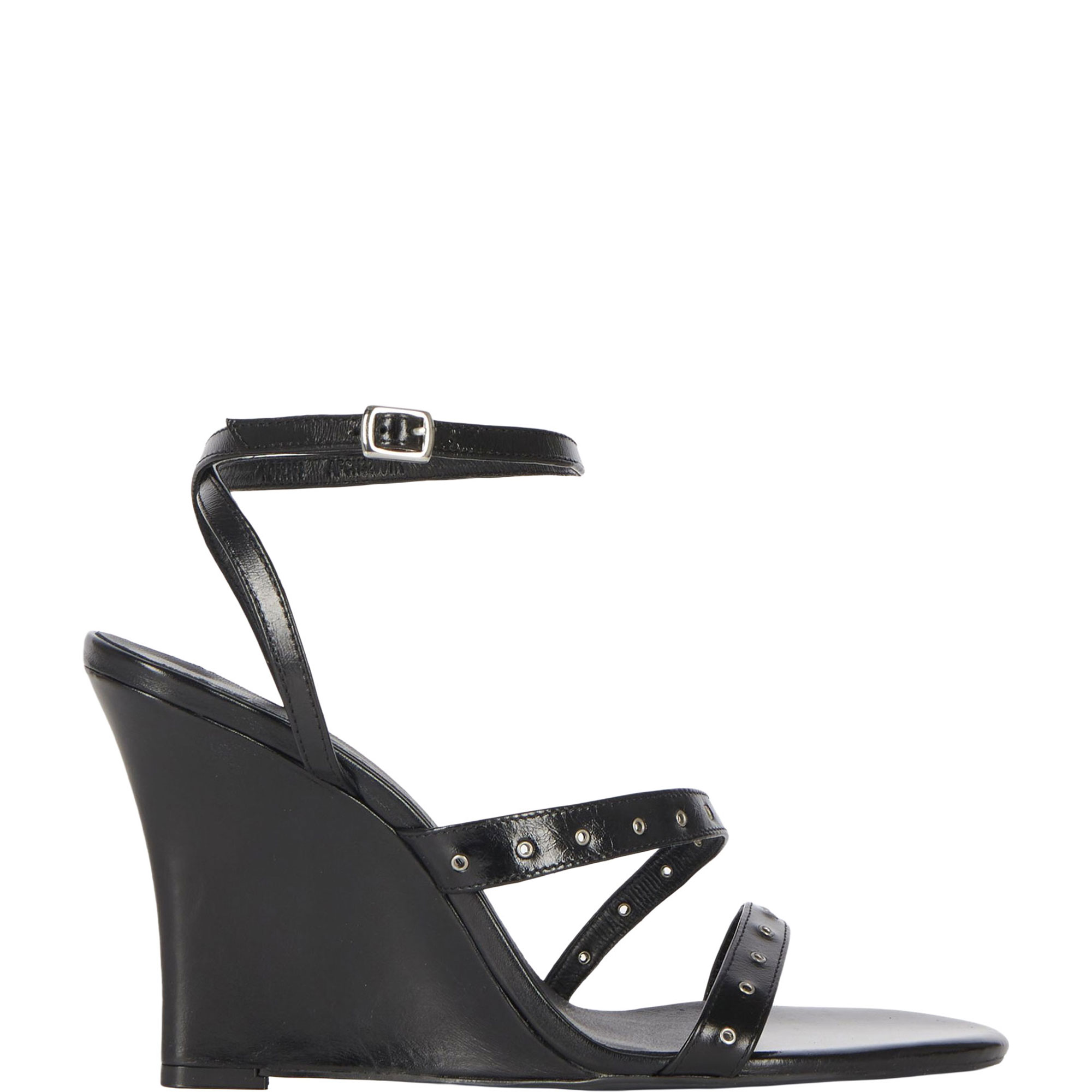 Studded Wedge-Heeled Sandals