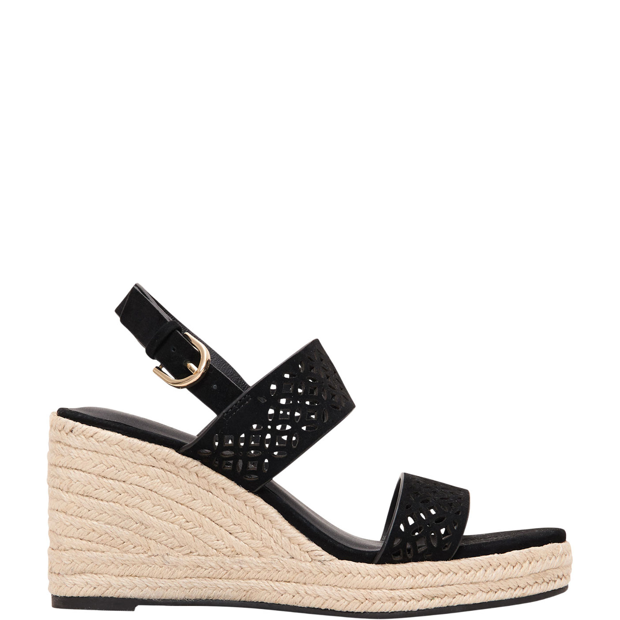 Suede Espadrille Wedges