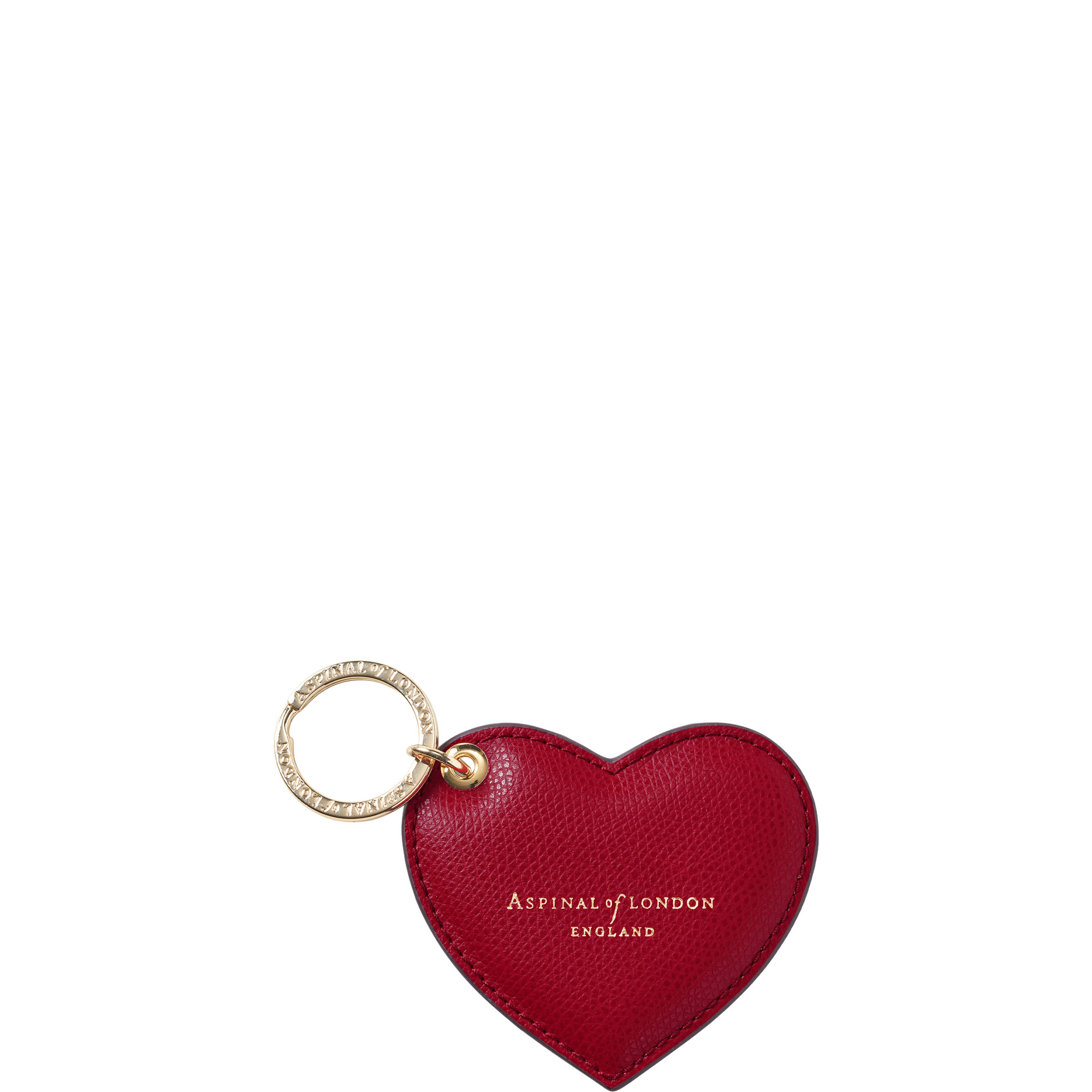 Leather Heart Keyring