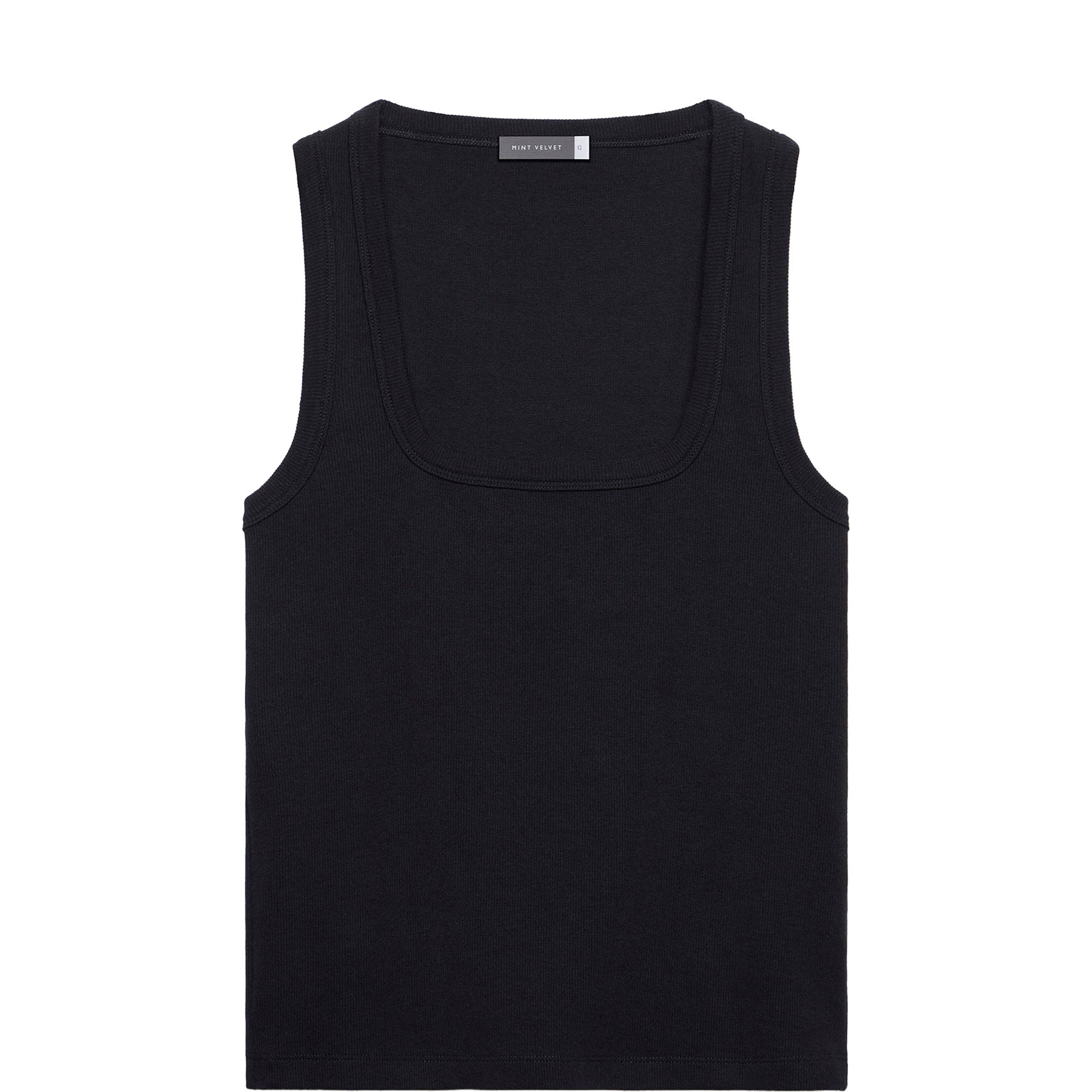 Solid Ribbed Tank Top