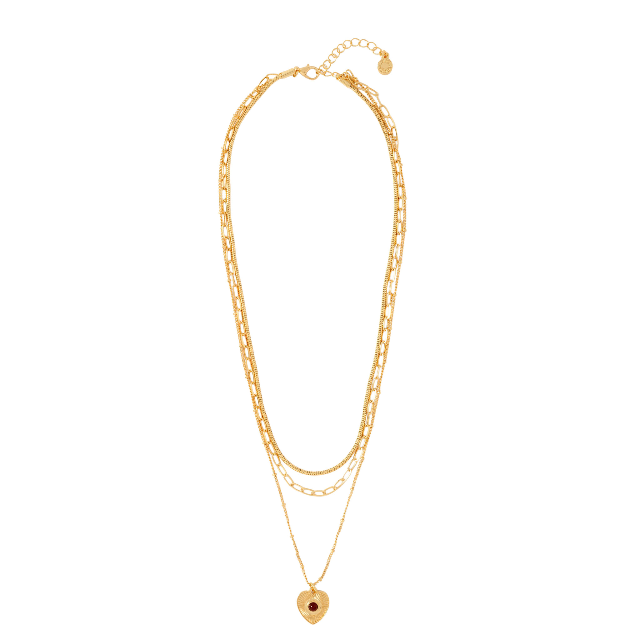 Layered Heart Necklace