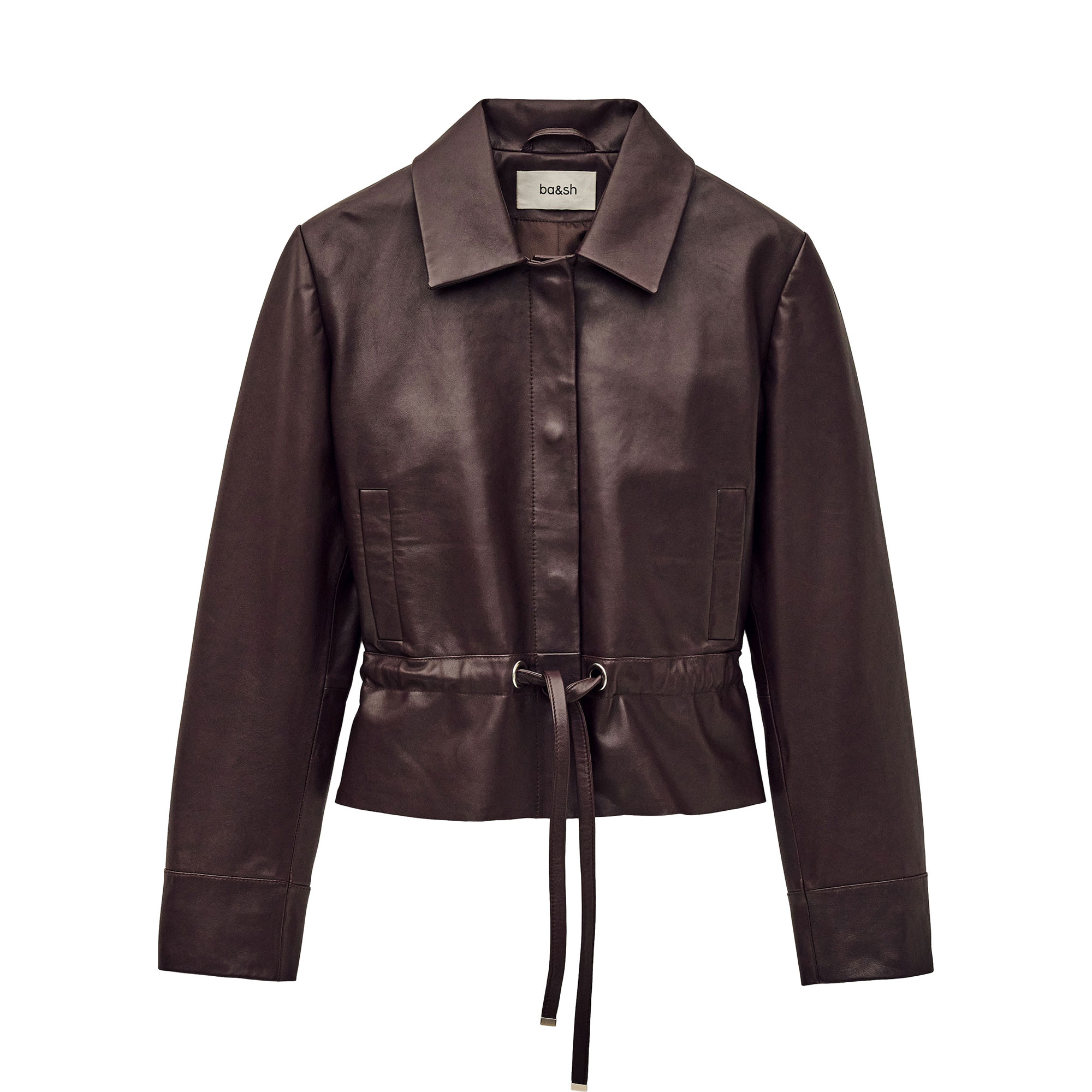 Manita Cropped Leather Jacket