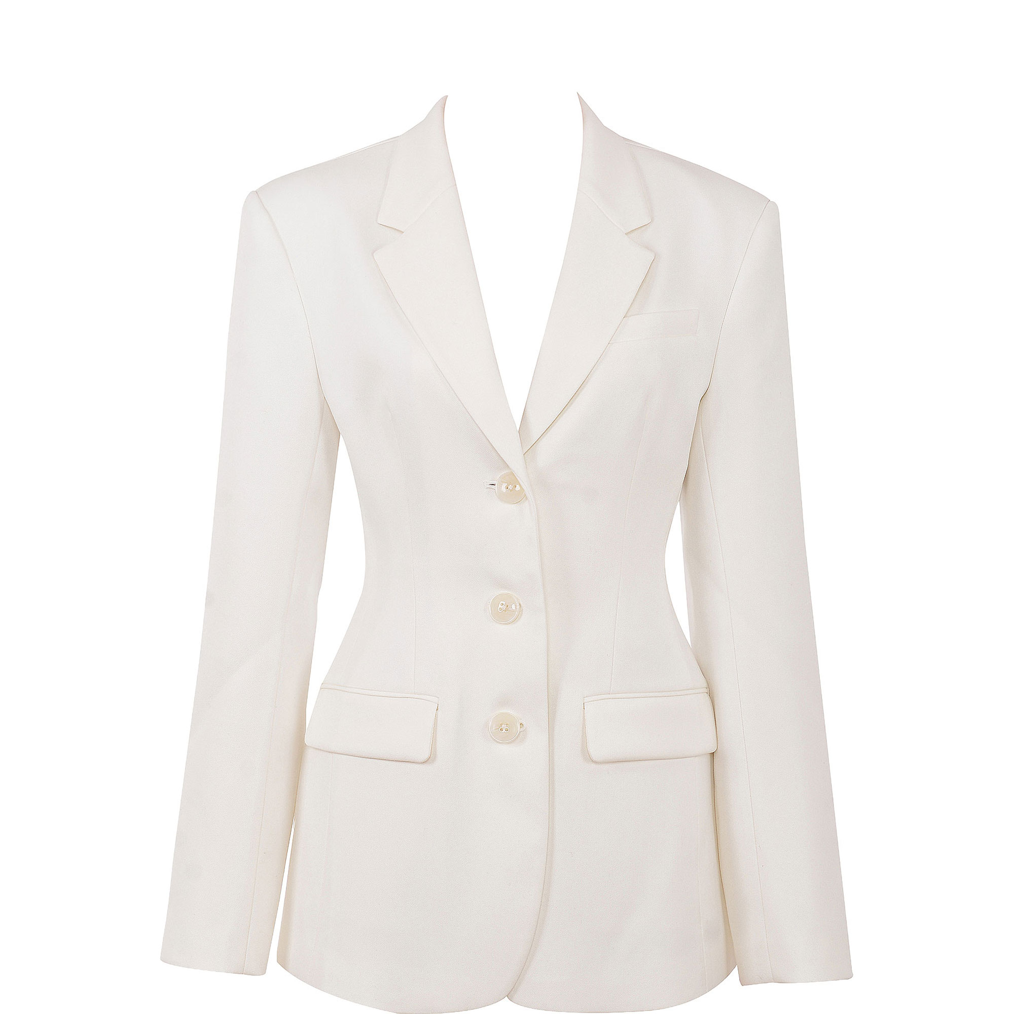 Luella Hourglass Single-Breasted Blazer