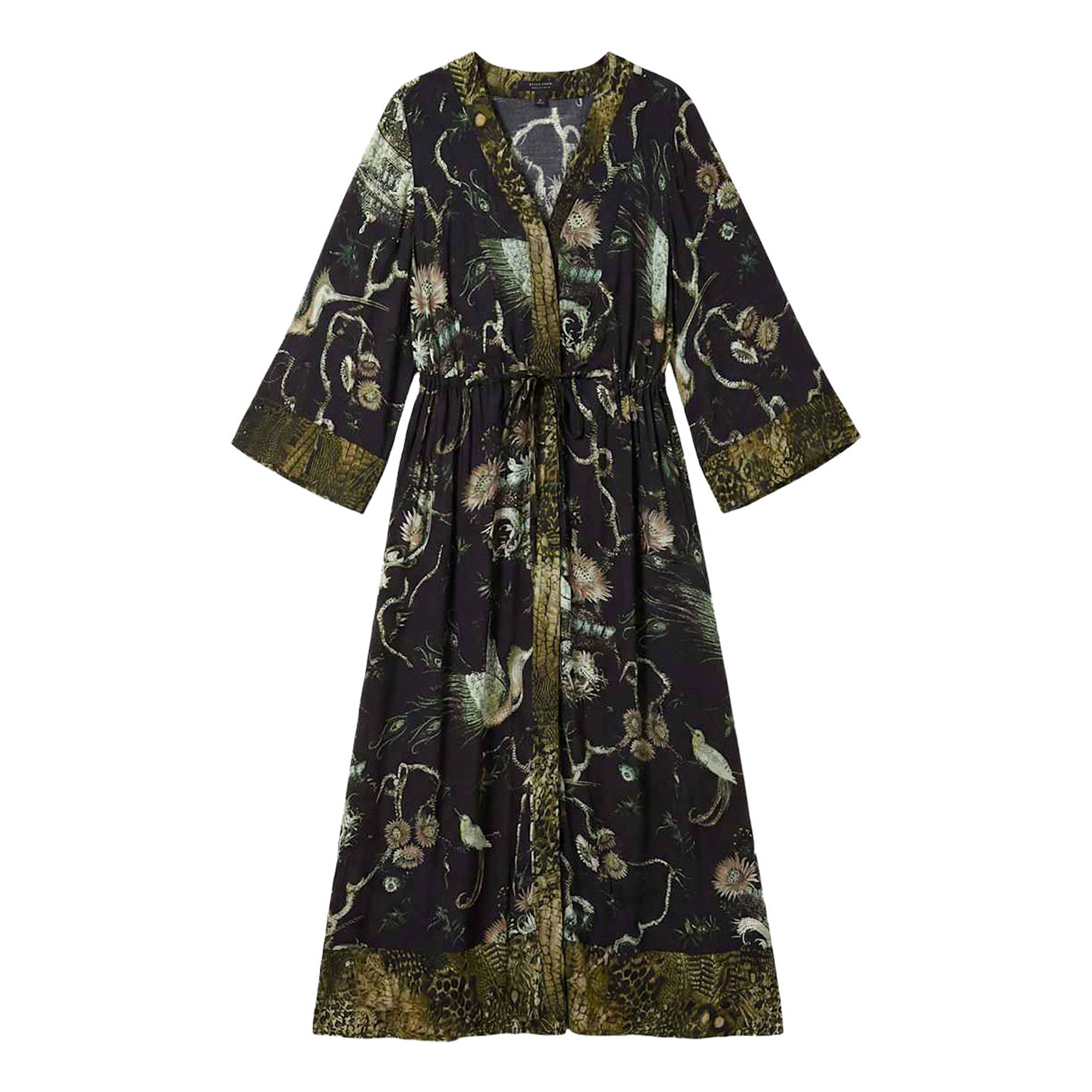 Allsaints Diana Printed Wrap Dress
