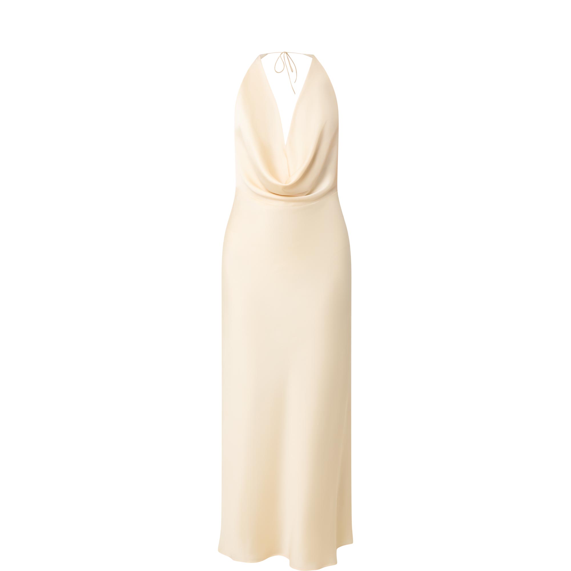 Draped Plunge Slip Dress