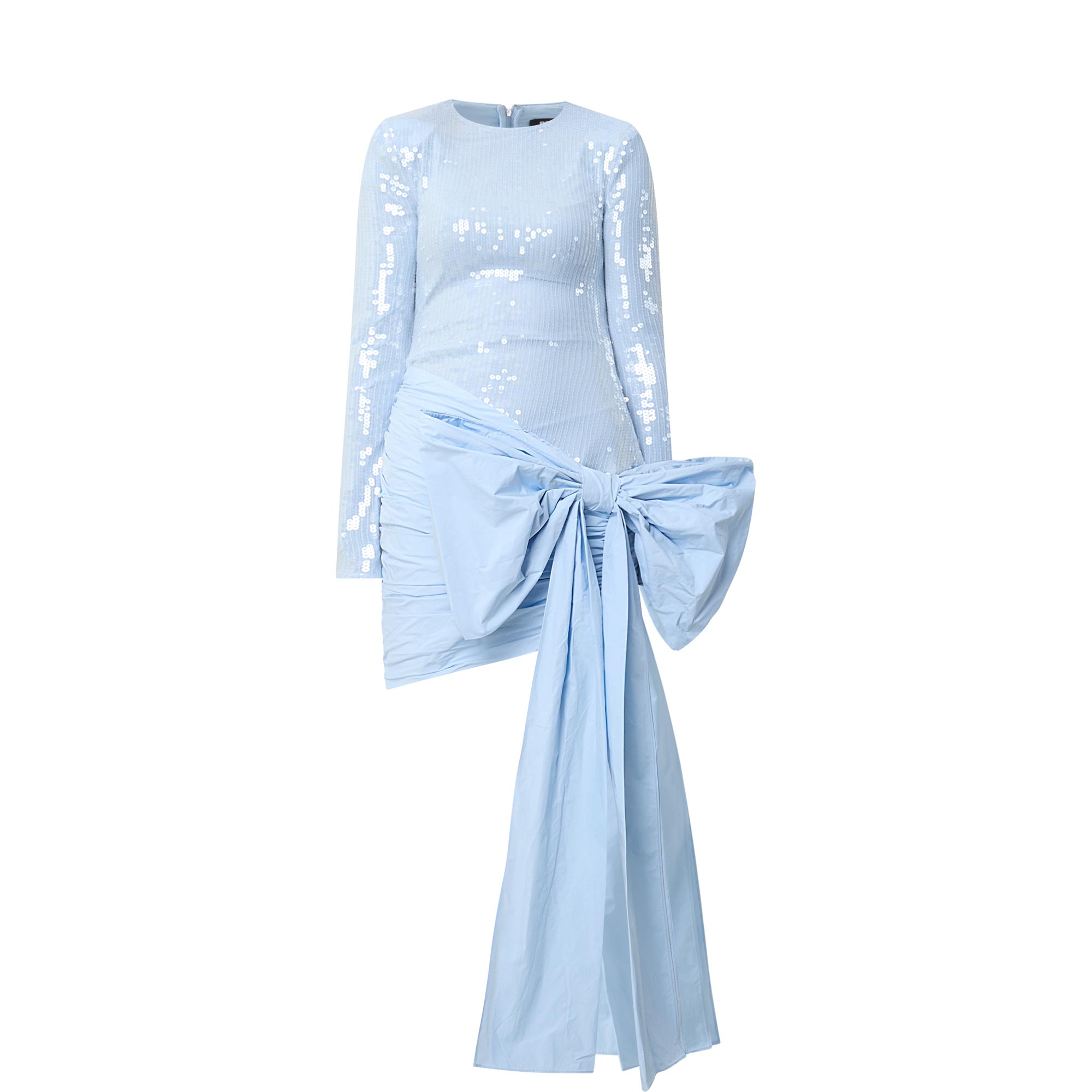 Sequin Bow Mini Dress