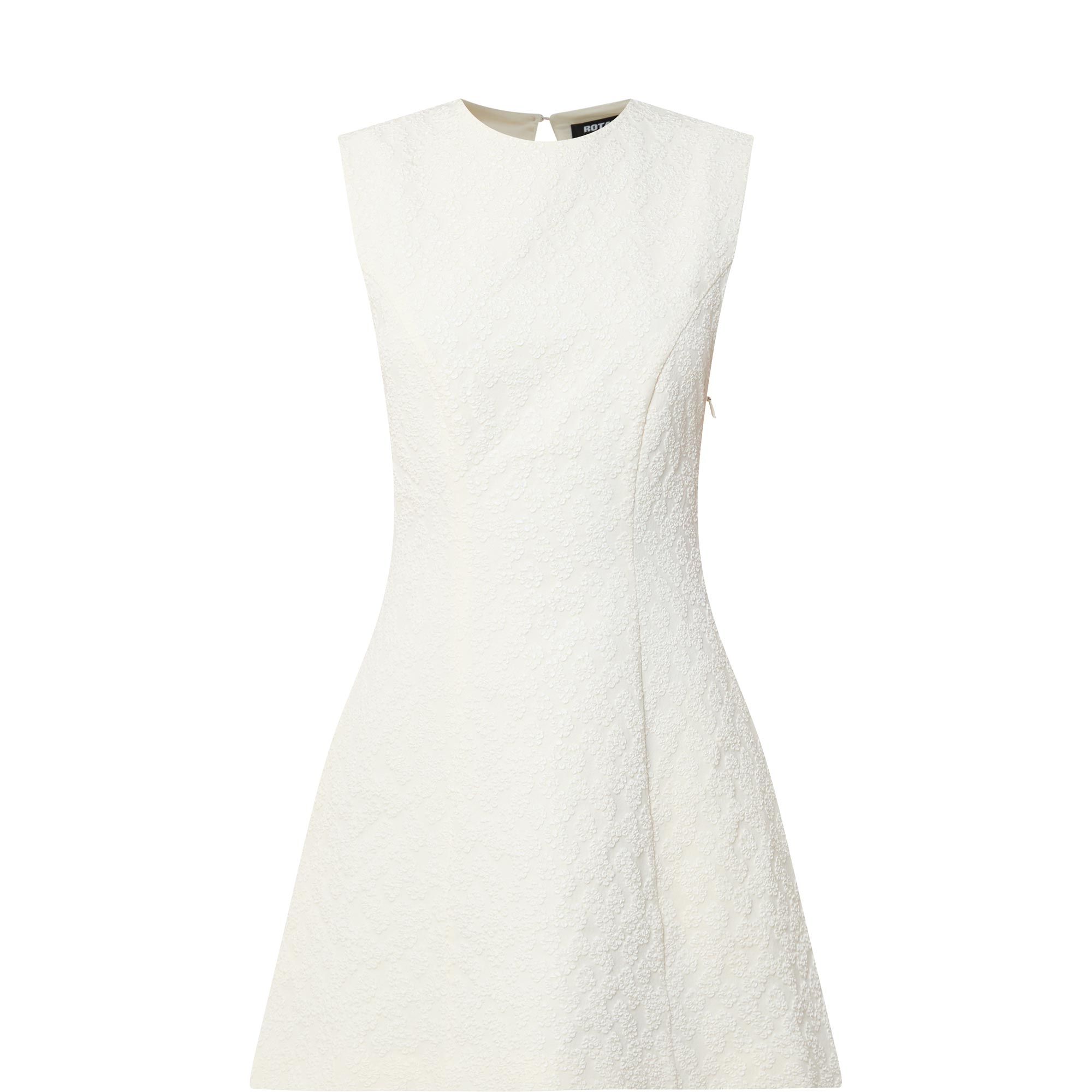 Jacquard Floral Mini Dress