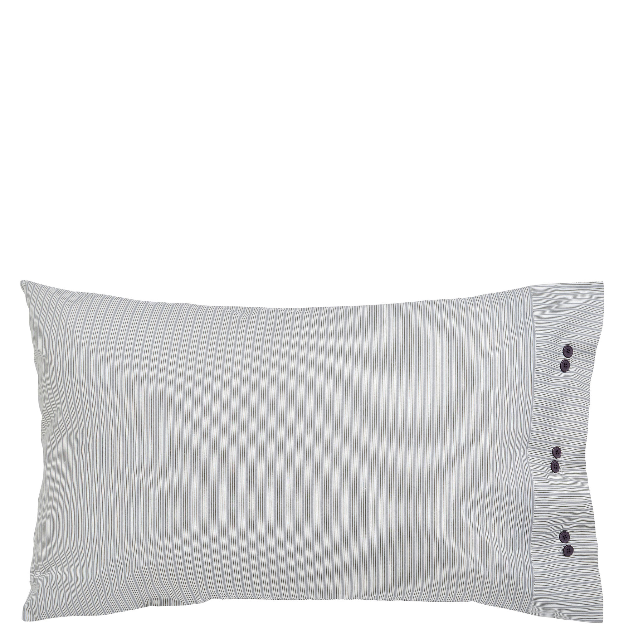 Elena Standard Pillowcase Pair Grey/Green