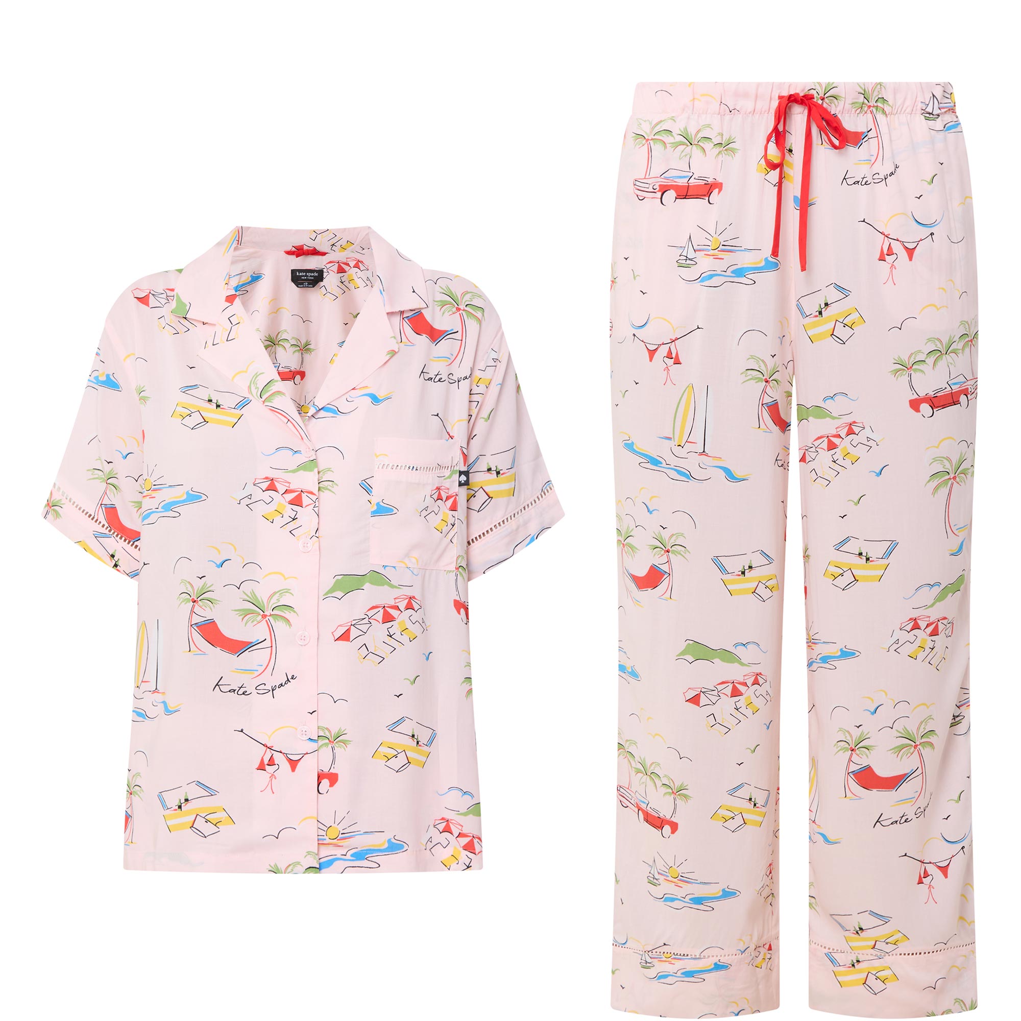 Vacation Print Pyjama Set