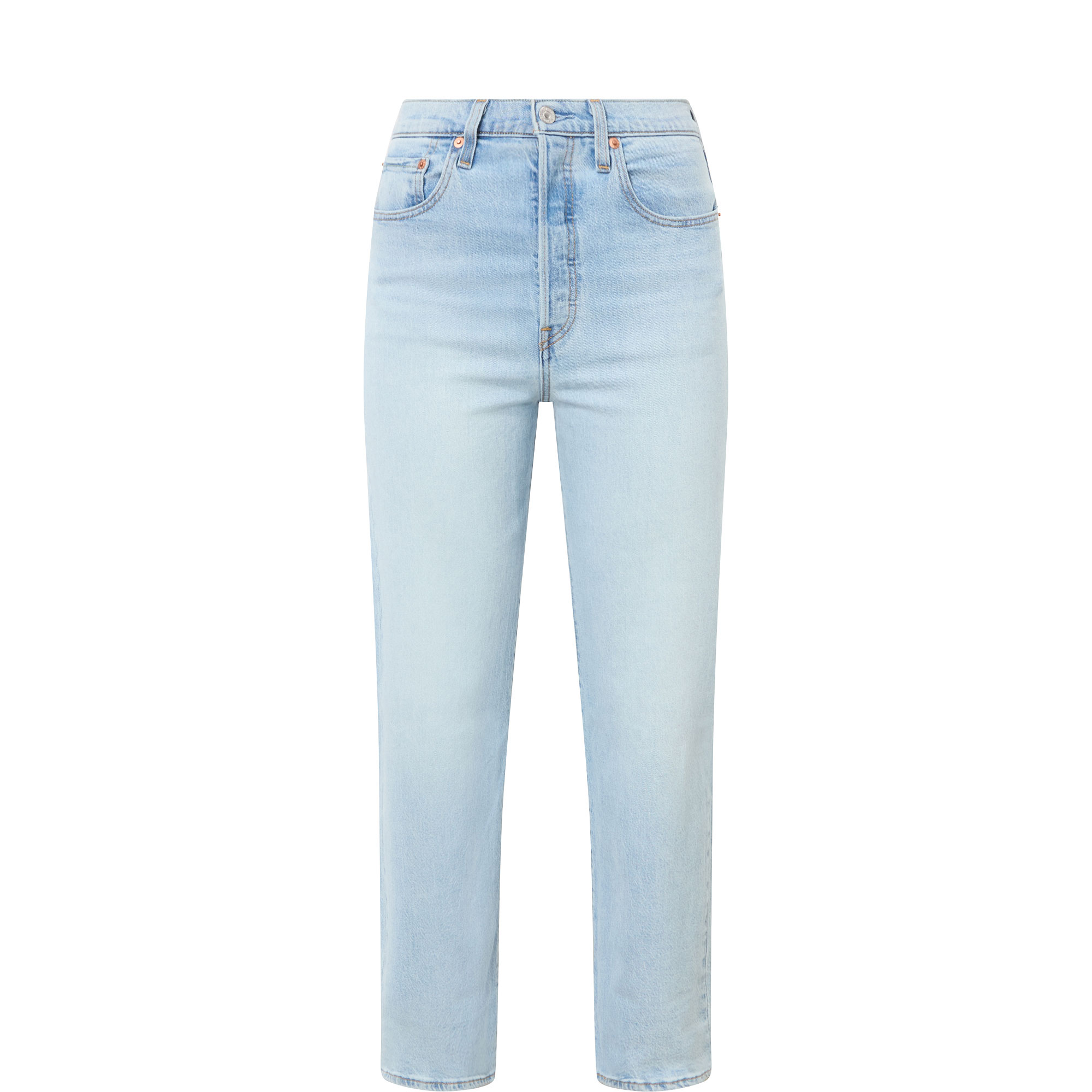 Ribcage High-Rise Ankle Straight Leg Jeans