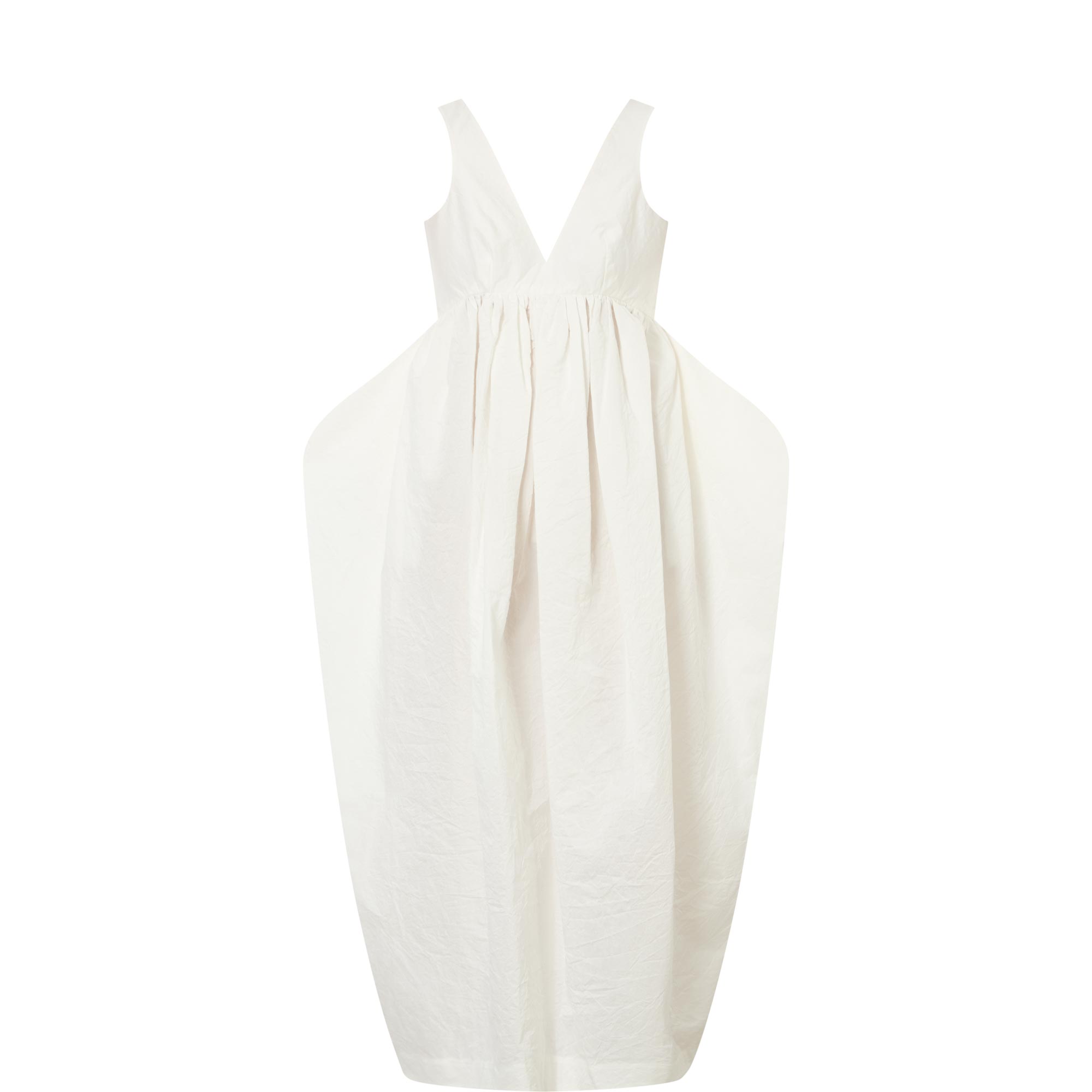 Sculptural Textured Trapezium Dress