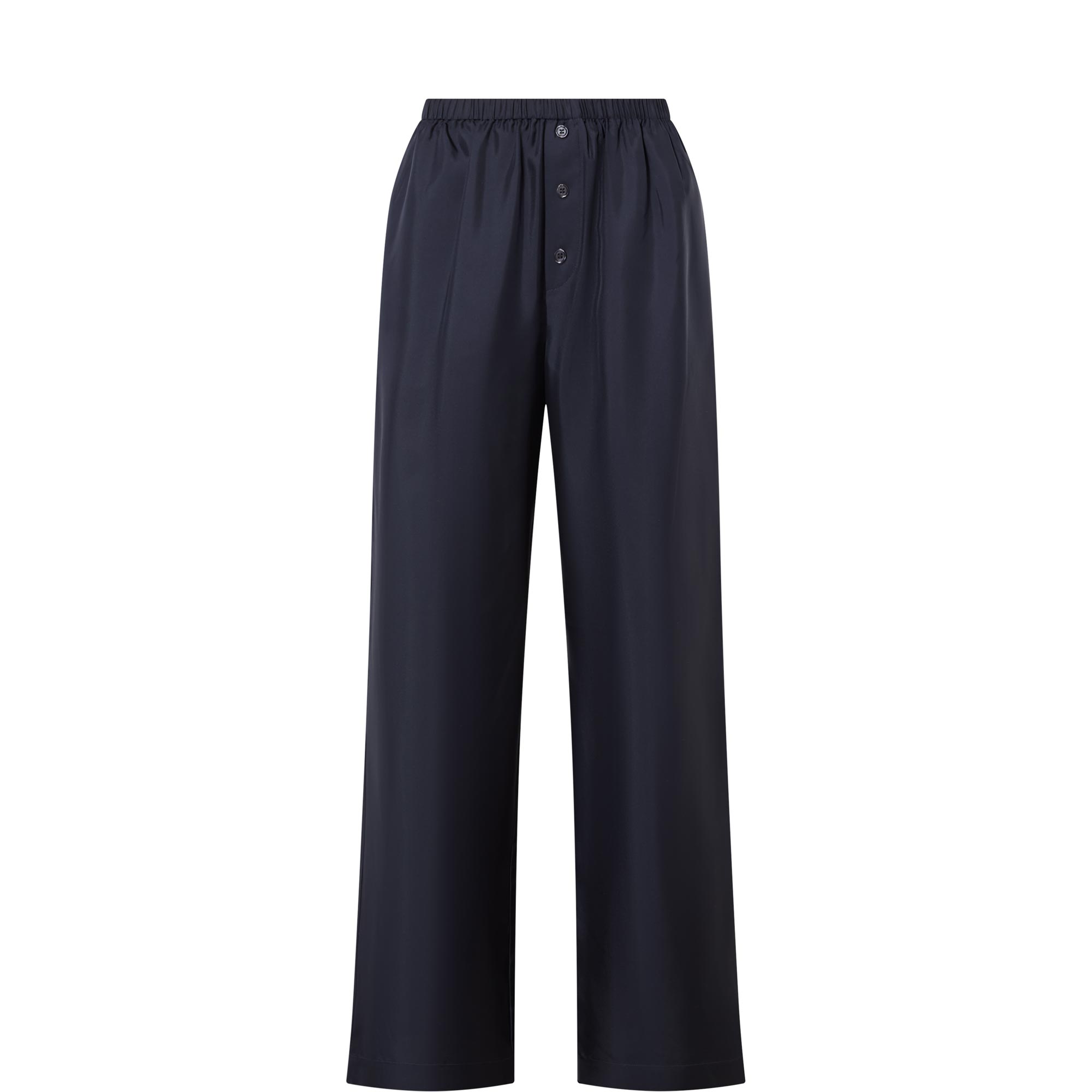 Silk PJ Wide-Leg Trousers