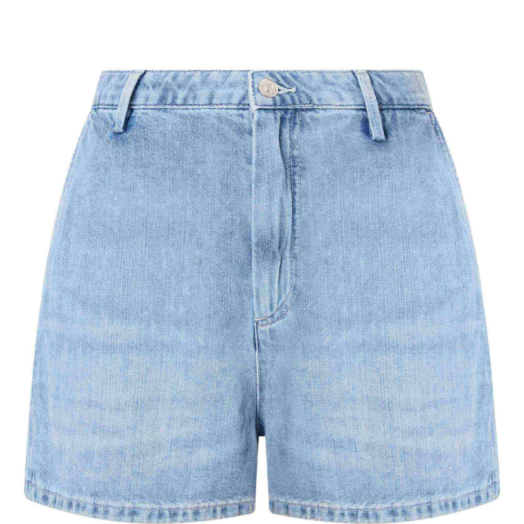 Logo Denim Shorts