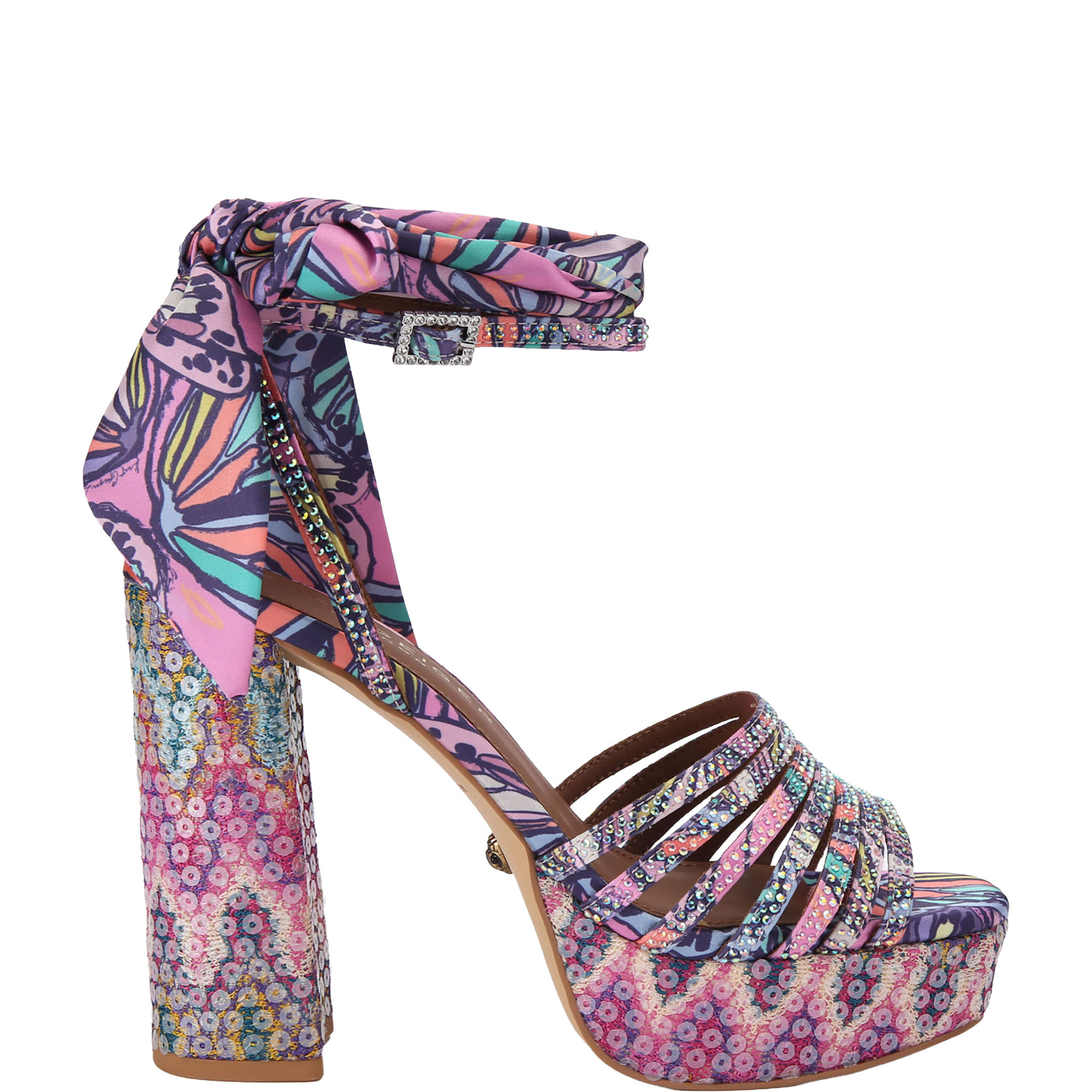 Pierra Ankle Tie Platform Heels