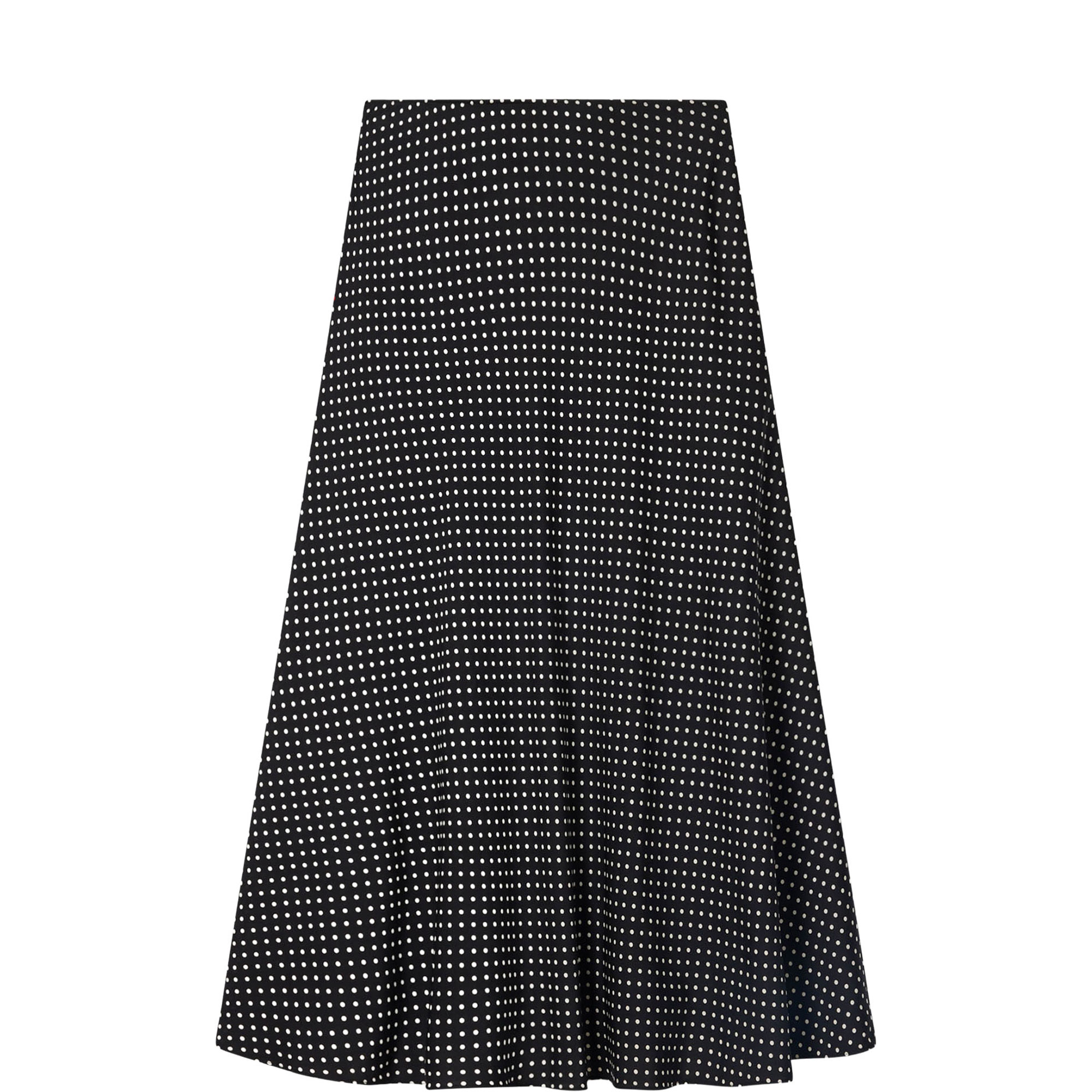 Polka Dot Flared Skirt
