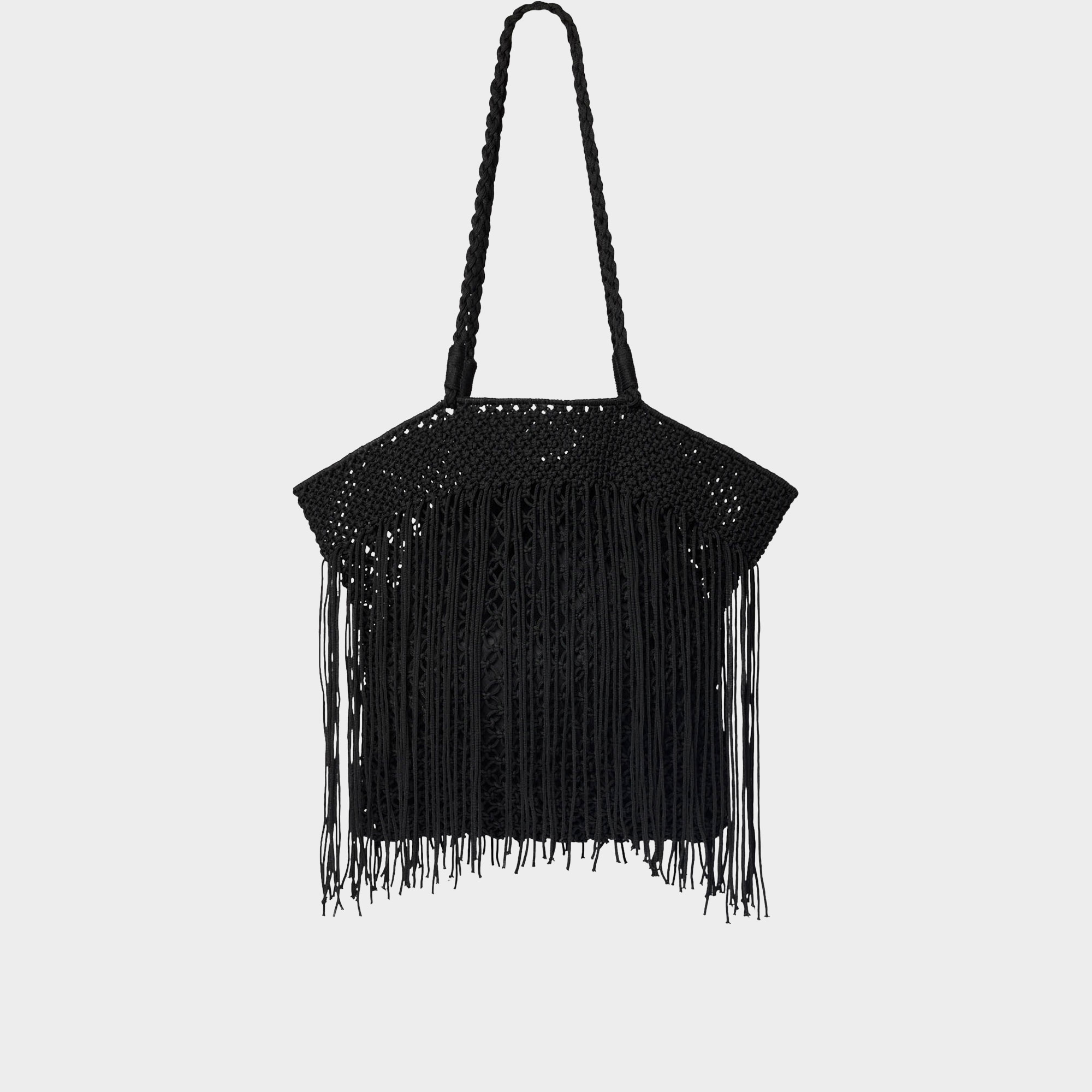 Crochet Fringe Tote Bag