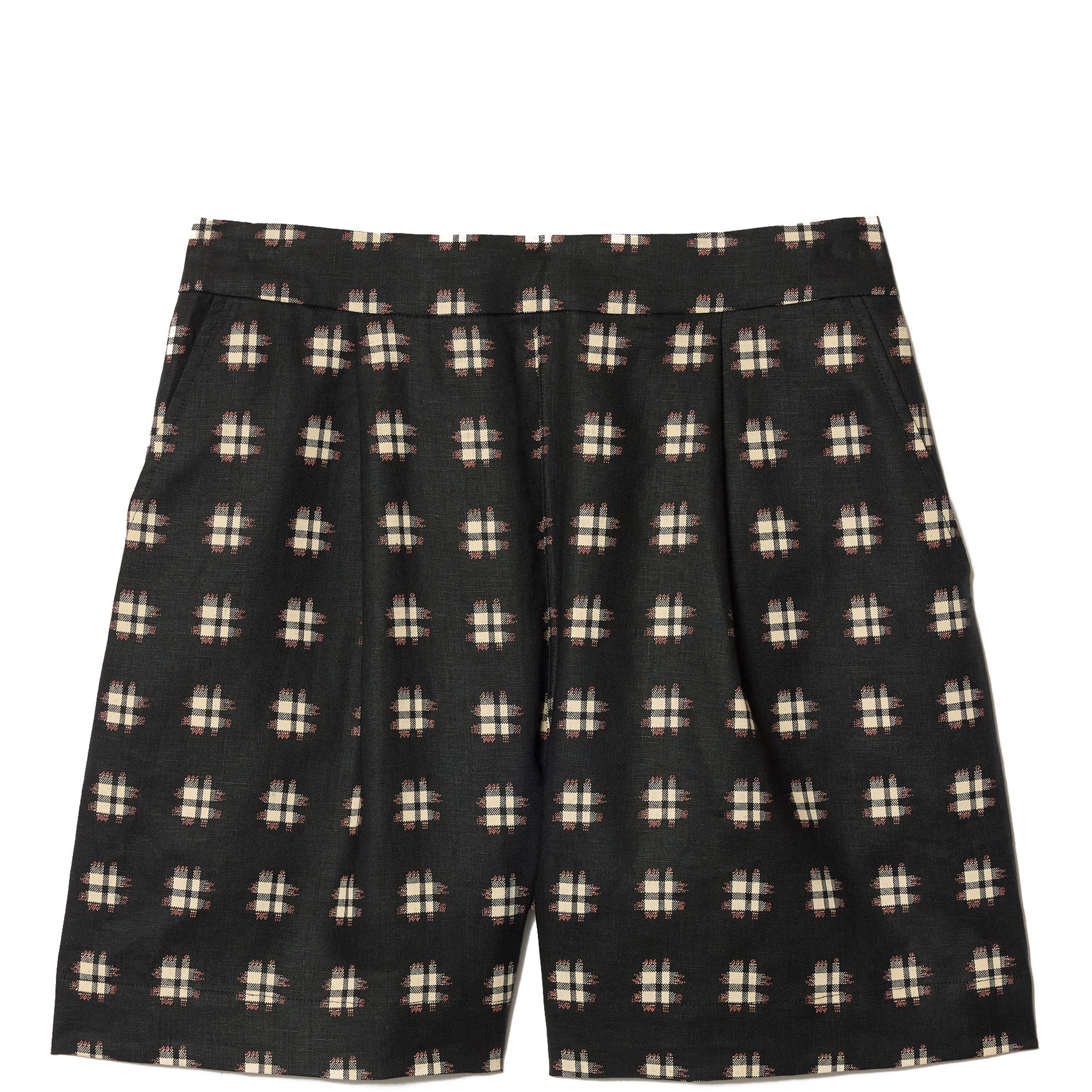 Japanese Check Linen Shorts