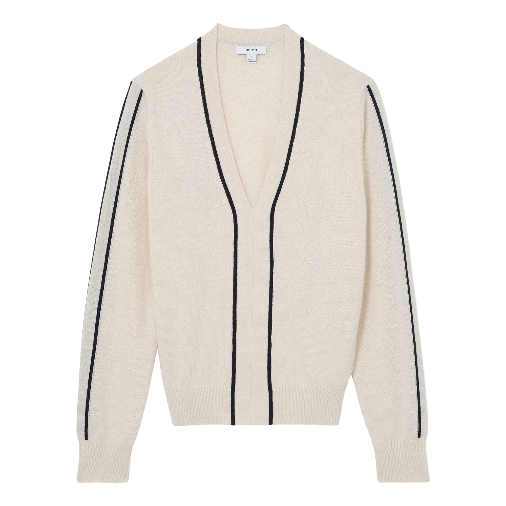 Reiss Mila Contrast Stripe Knitted Sweater