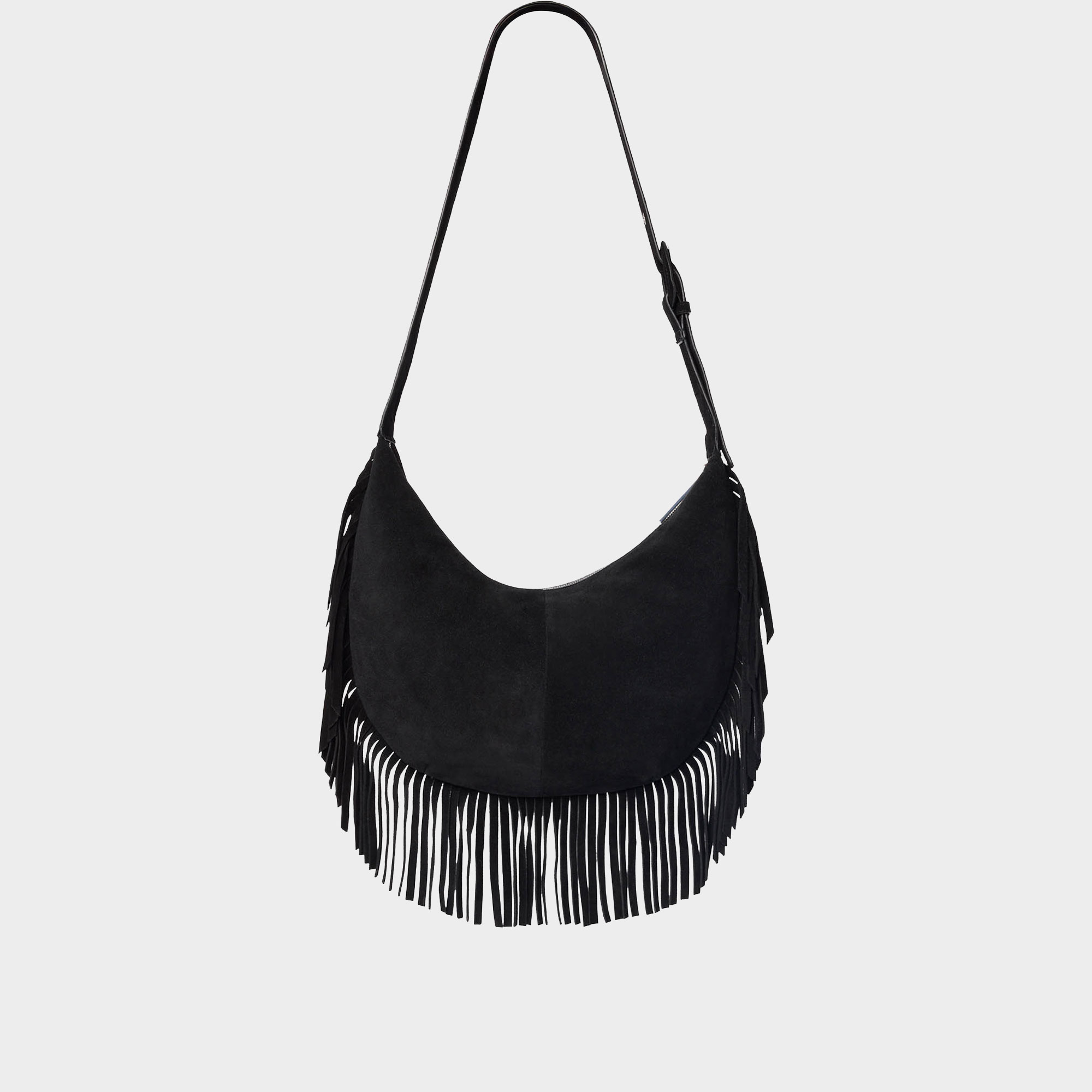 Sia Suede Fringed Crossbody Bag