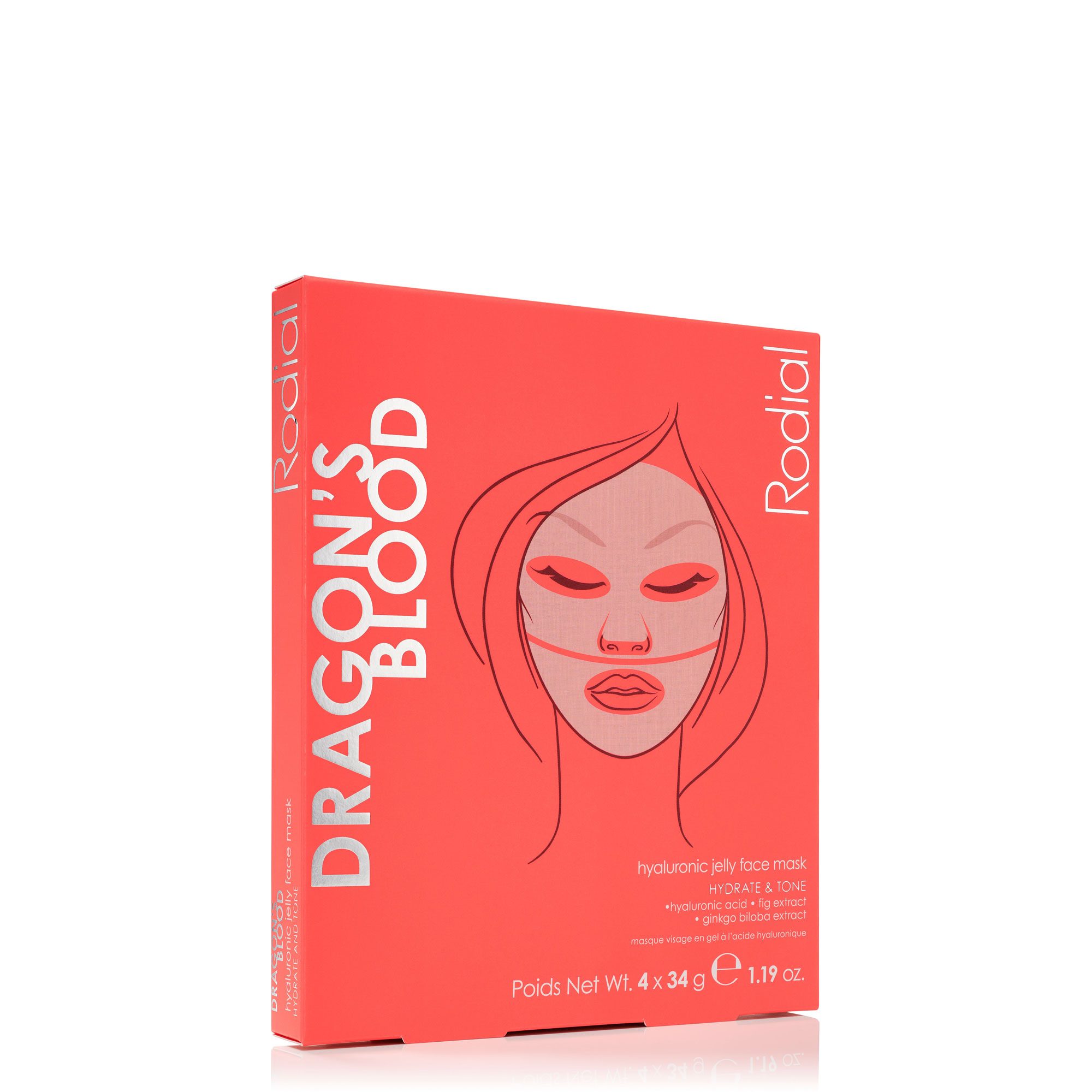 Dragon's Blood Hydrogel Jelly Face Mask 4 Pack
