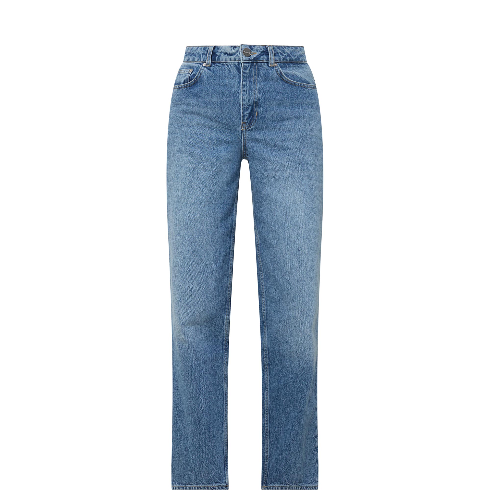 High-Rise Straight Leg Jeans