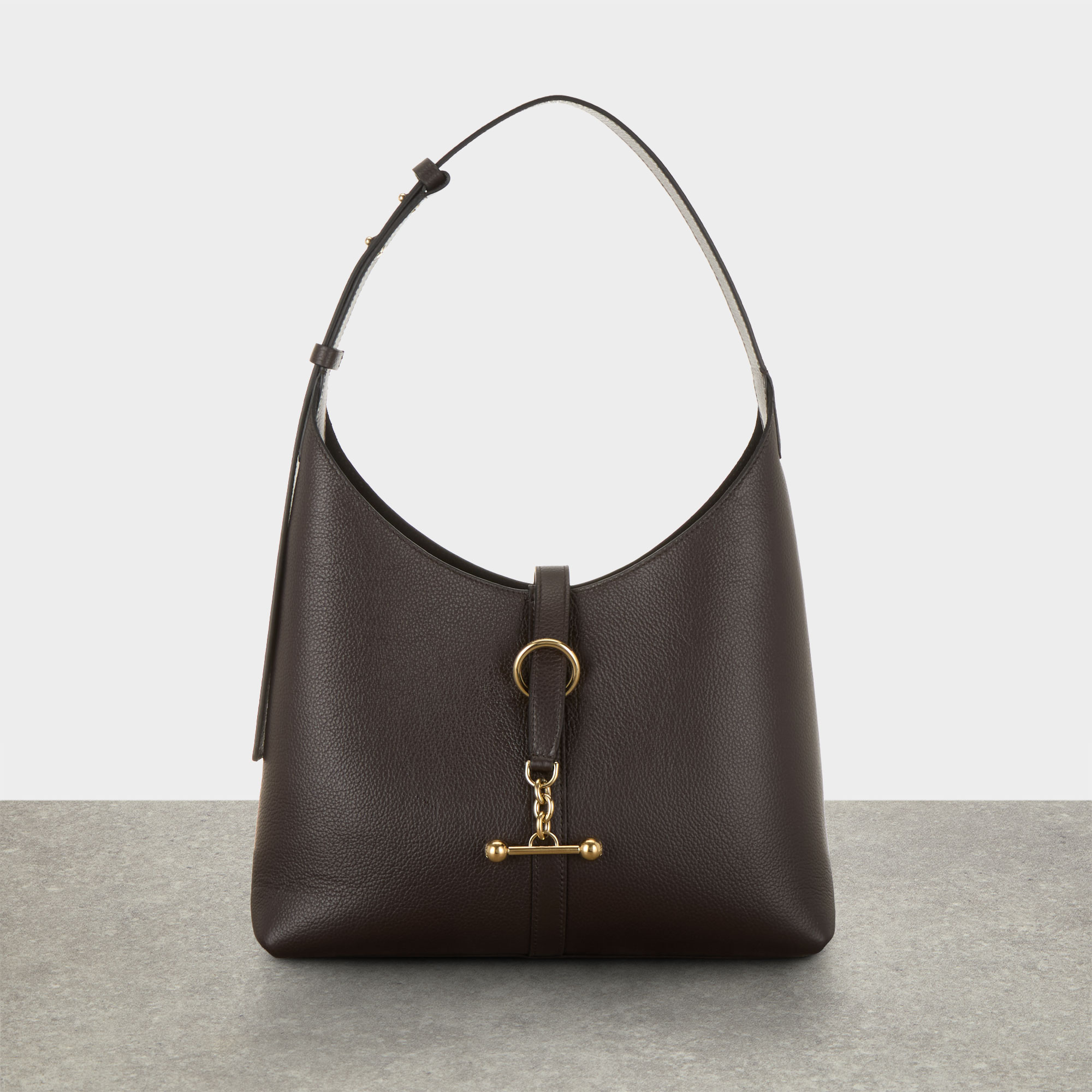 Kite Grained Leather Hobo Bag